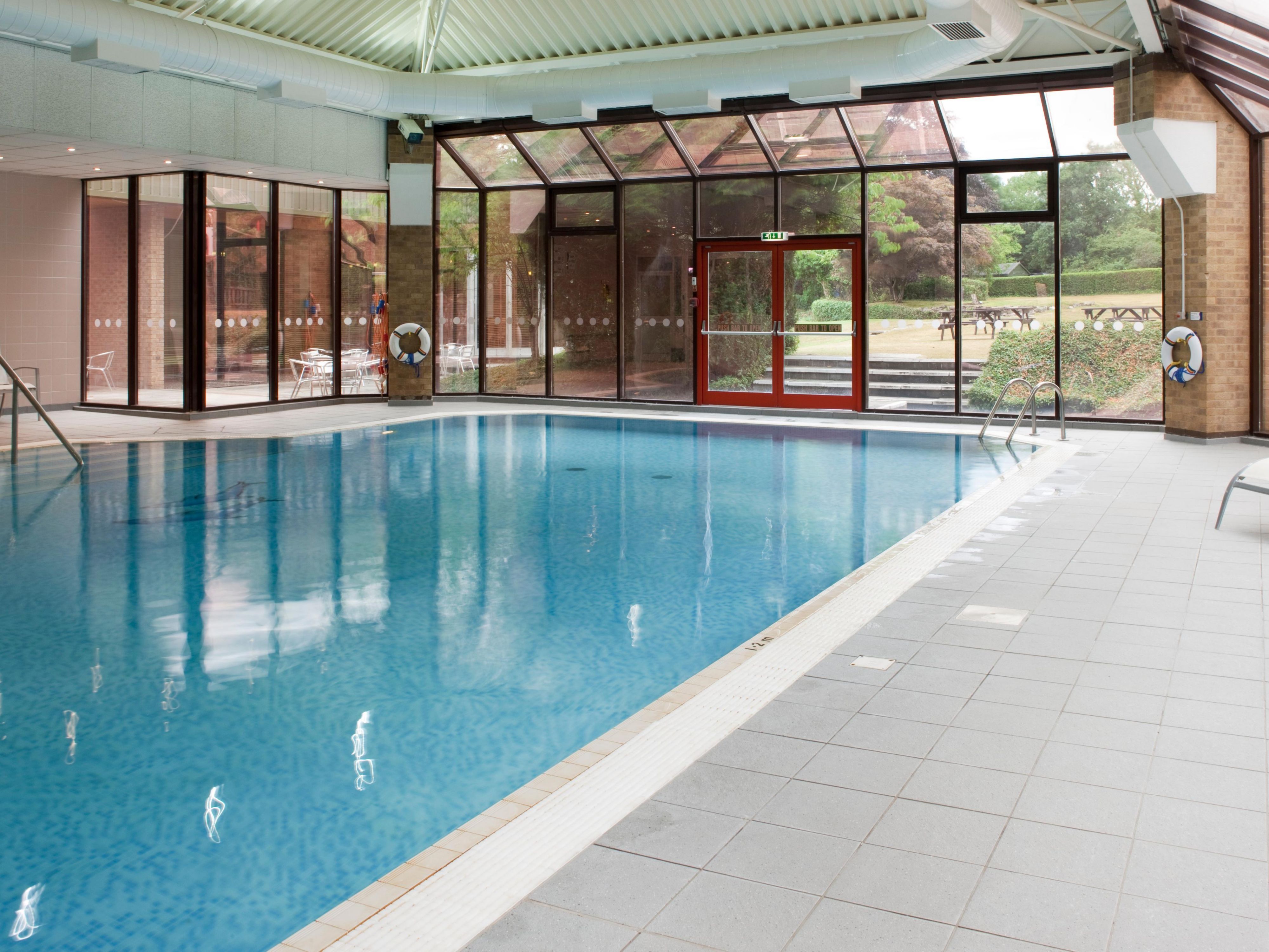 Take a dip in our indoor heated pool with natural lighting.