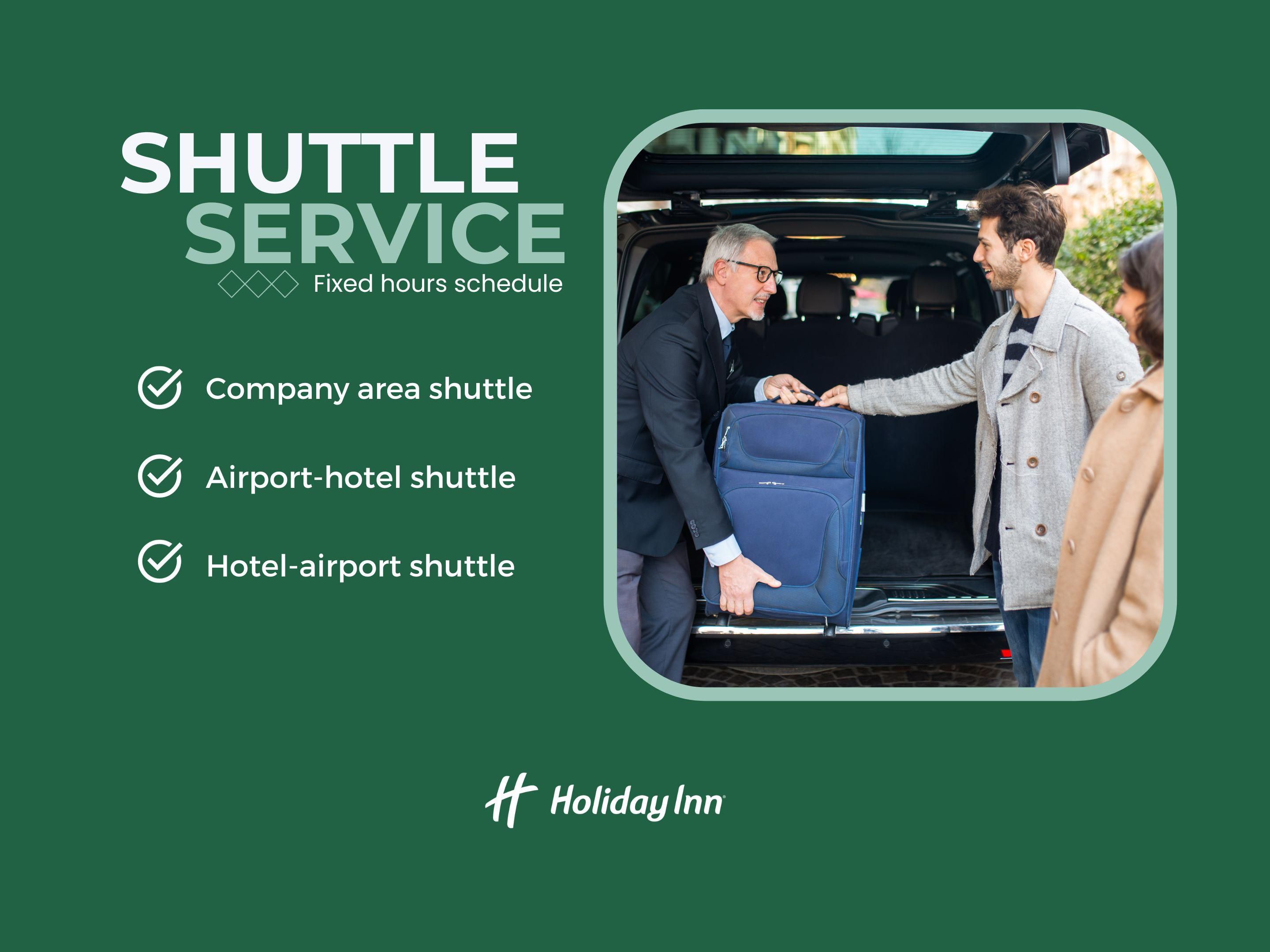 Besoin d’un lift vers l’aéroport, ou vers votre entreprise ? 
On s’en occupe, détendez-vous et faites-vous conduire.

Notre navette roule à heures fixes, assurez-vous donc de prendre bonne connaissance des horaires et réservez votre billet en ligne.
Places selon la disponibilité.
