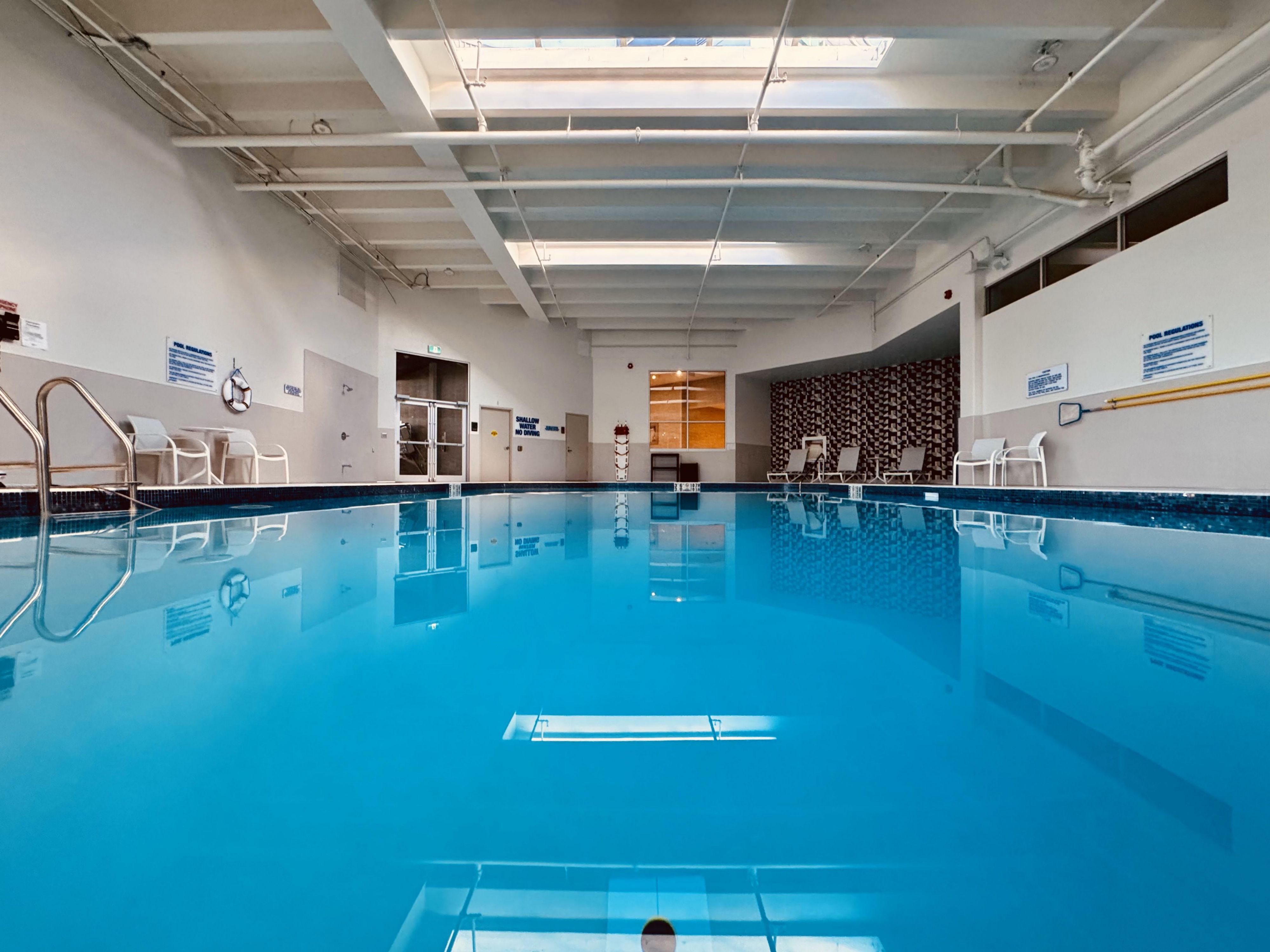 Have a relaxing day in our indoor pool.