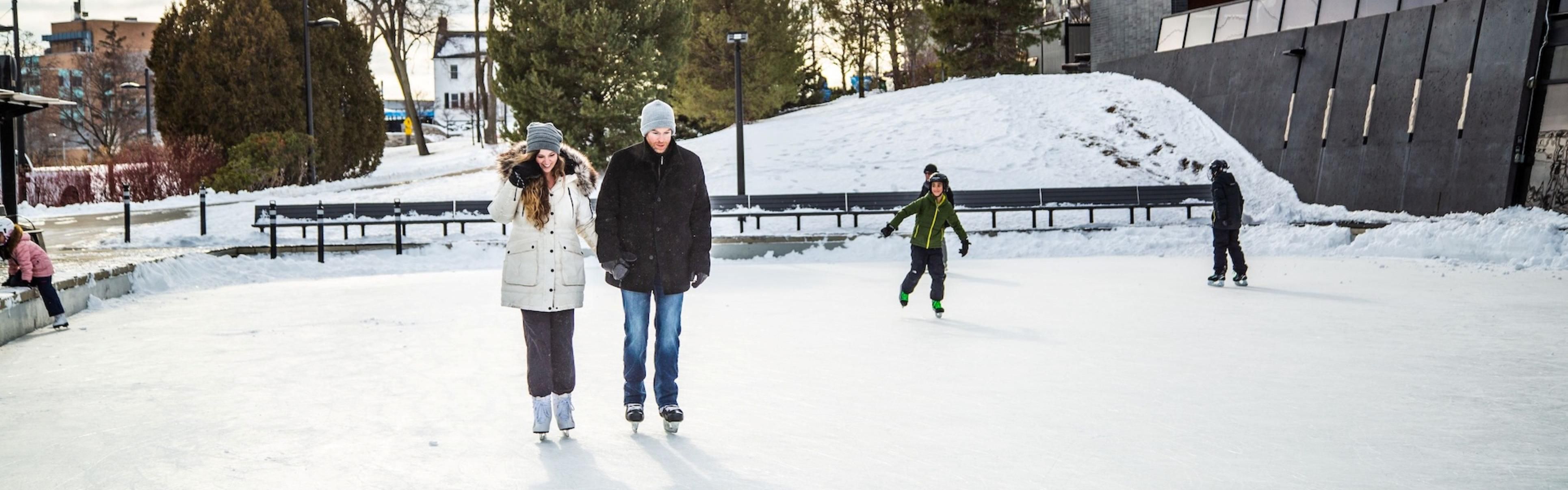 Rotary Pond outdoor winter skating