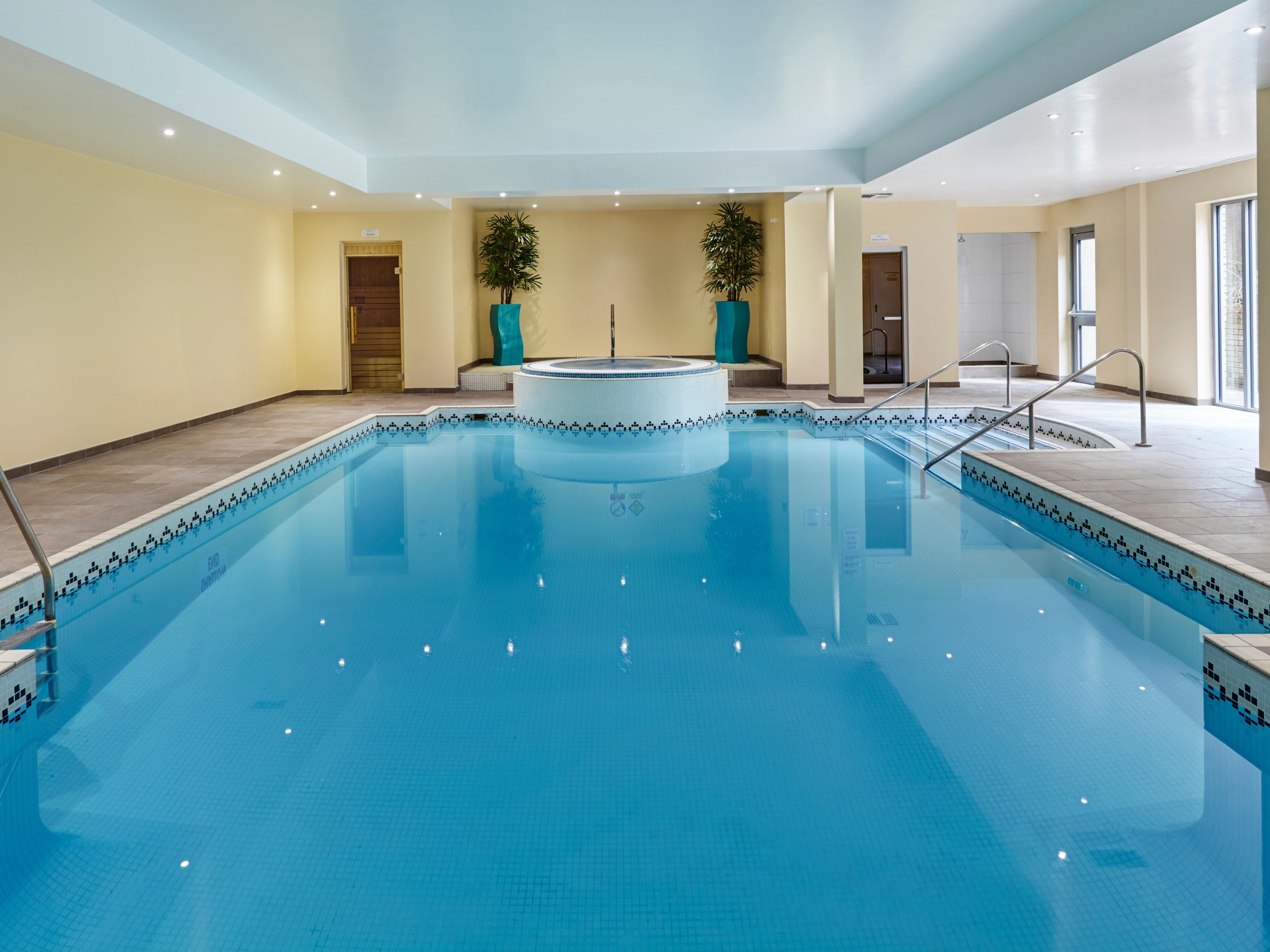 10 metre Indoor heated swimming pool free for all hotel to use  situated on lower ground floor of hotel