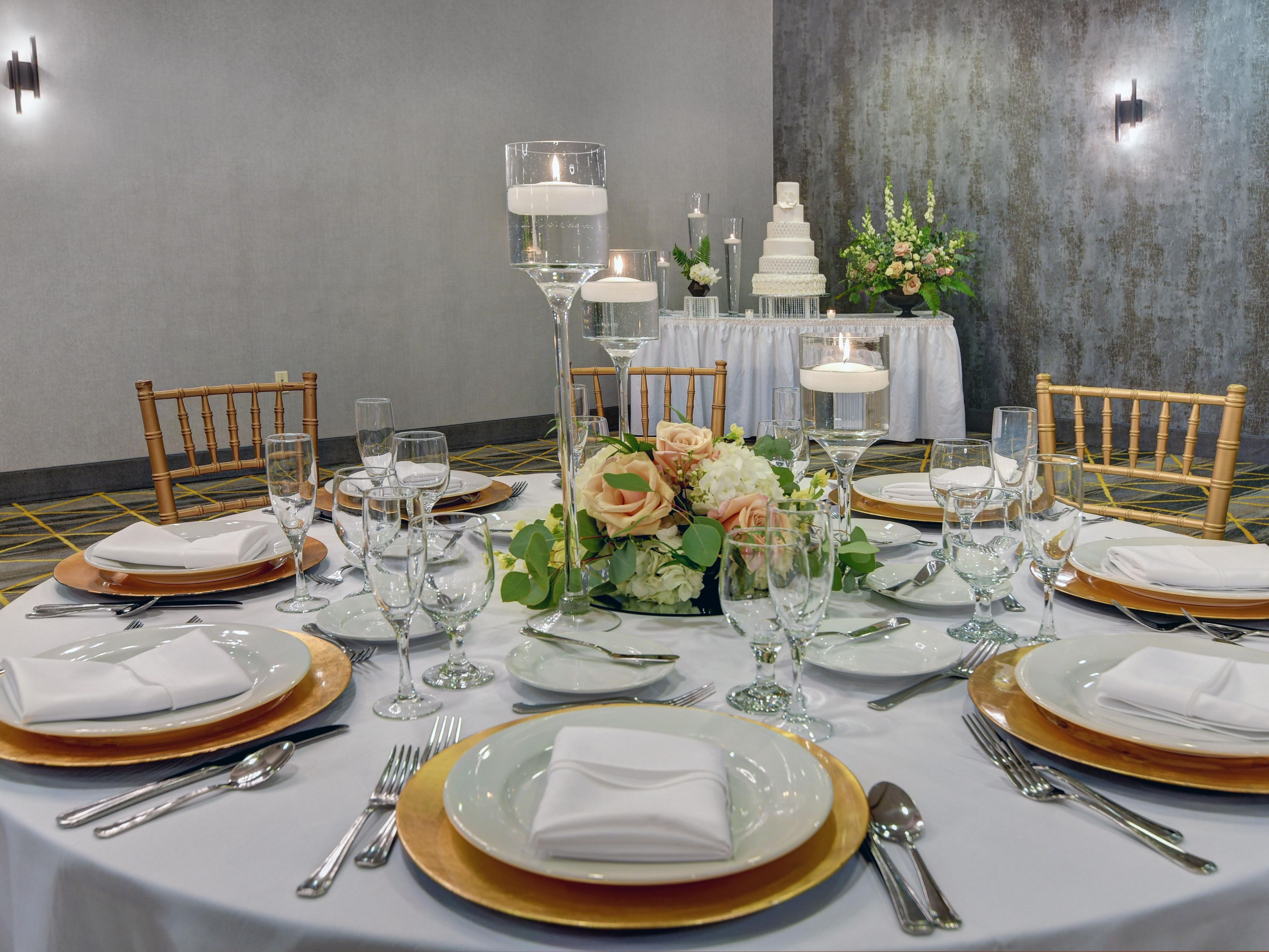 We cater to your needs at the Holiday Inn Philadelphia - Cherry Hill! Rehearsal Dinners, Ceremonies, Wedding Receptions, Post-Nuptials Brunches; whether big or small our team of professionals can do it all!