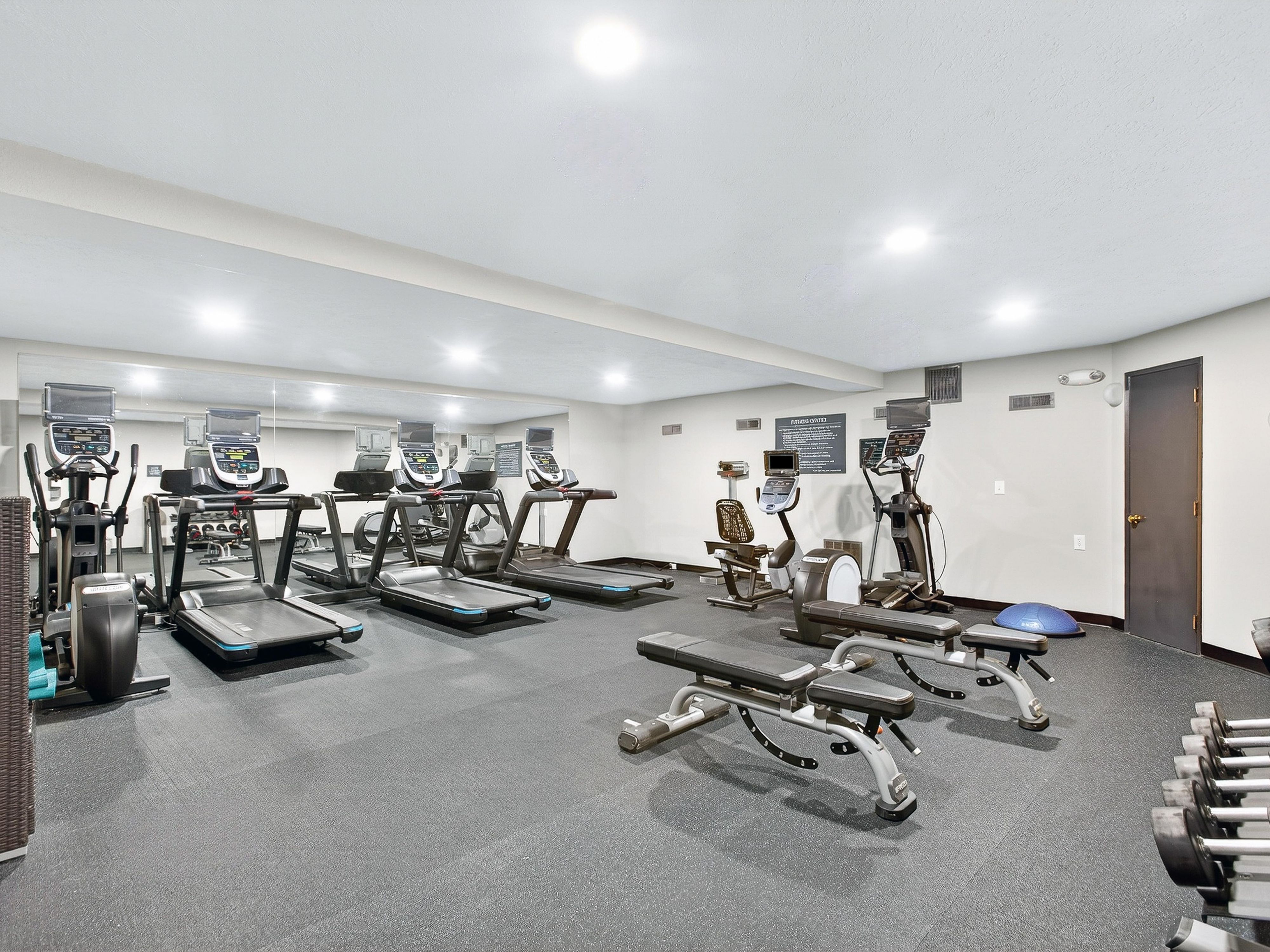 Fitness center with cardio equipment
