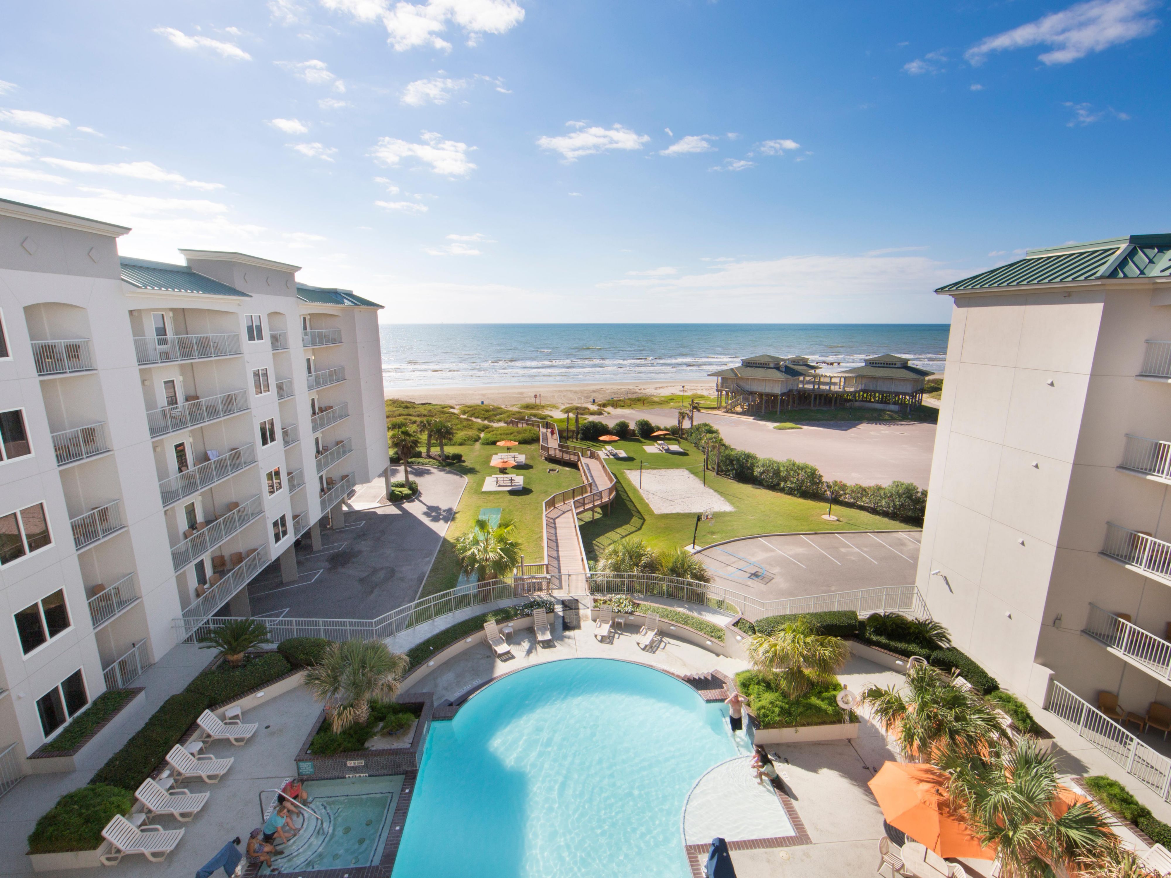 Dive into the resort's swimming pool