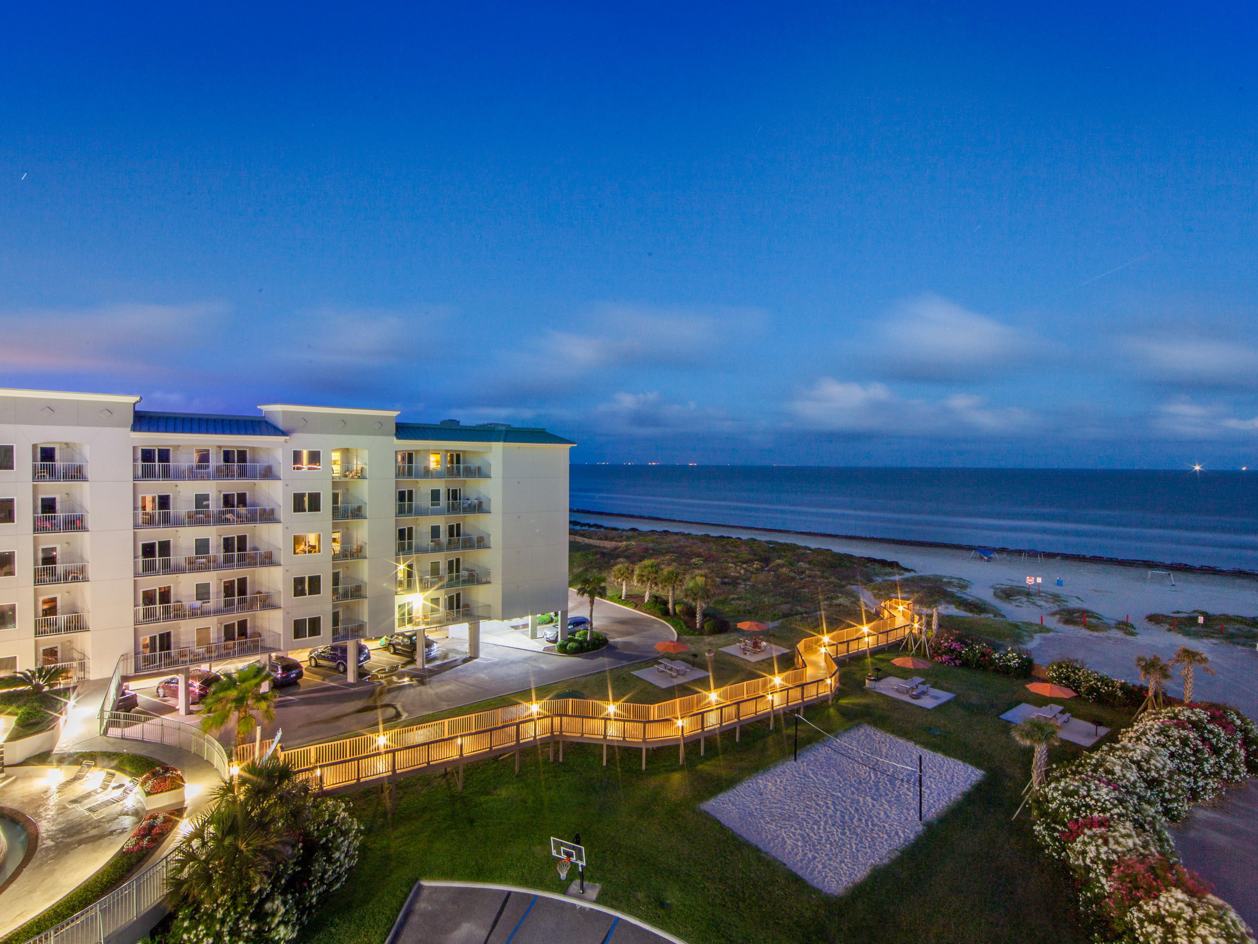 Spectacular view of ocean from Galveston Beach Resort