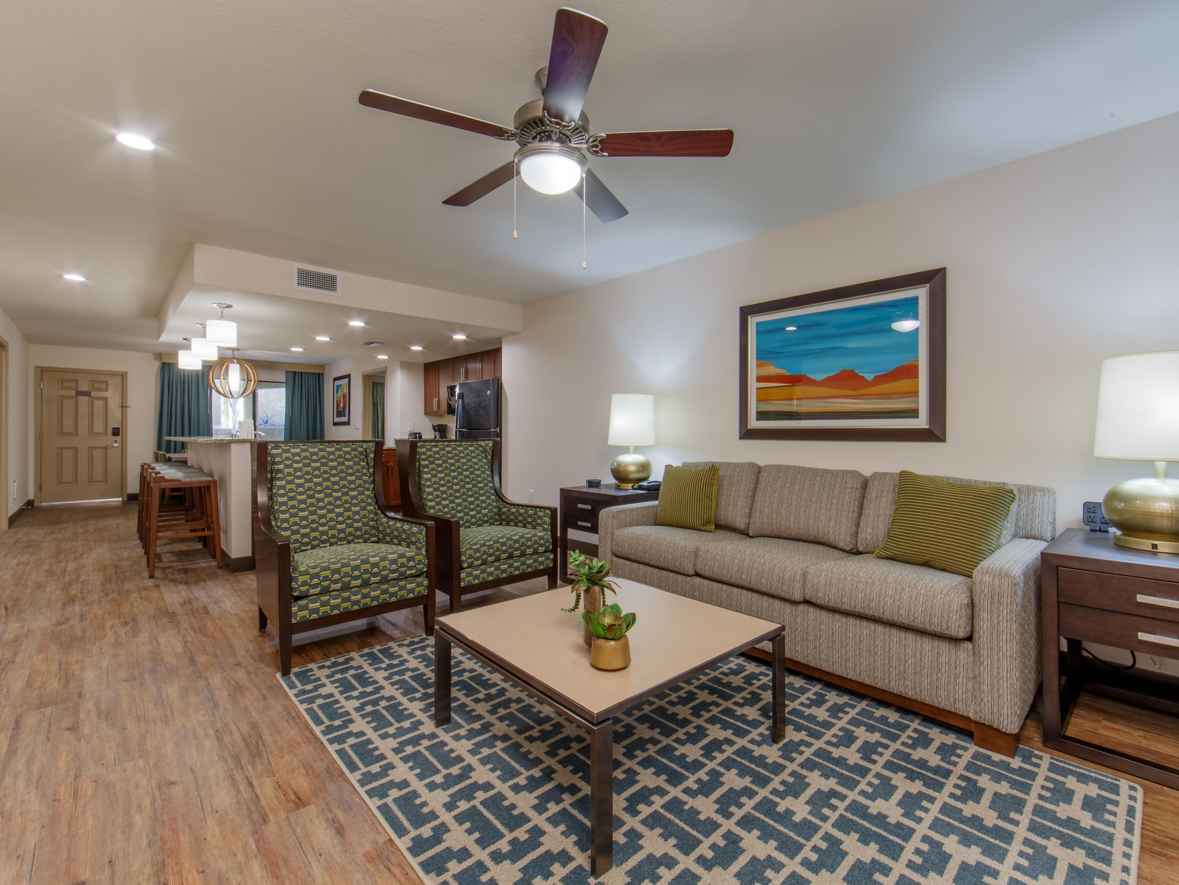 Lounge about with the family in a spacious living area