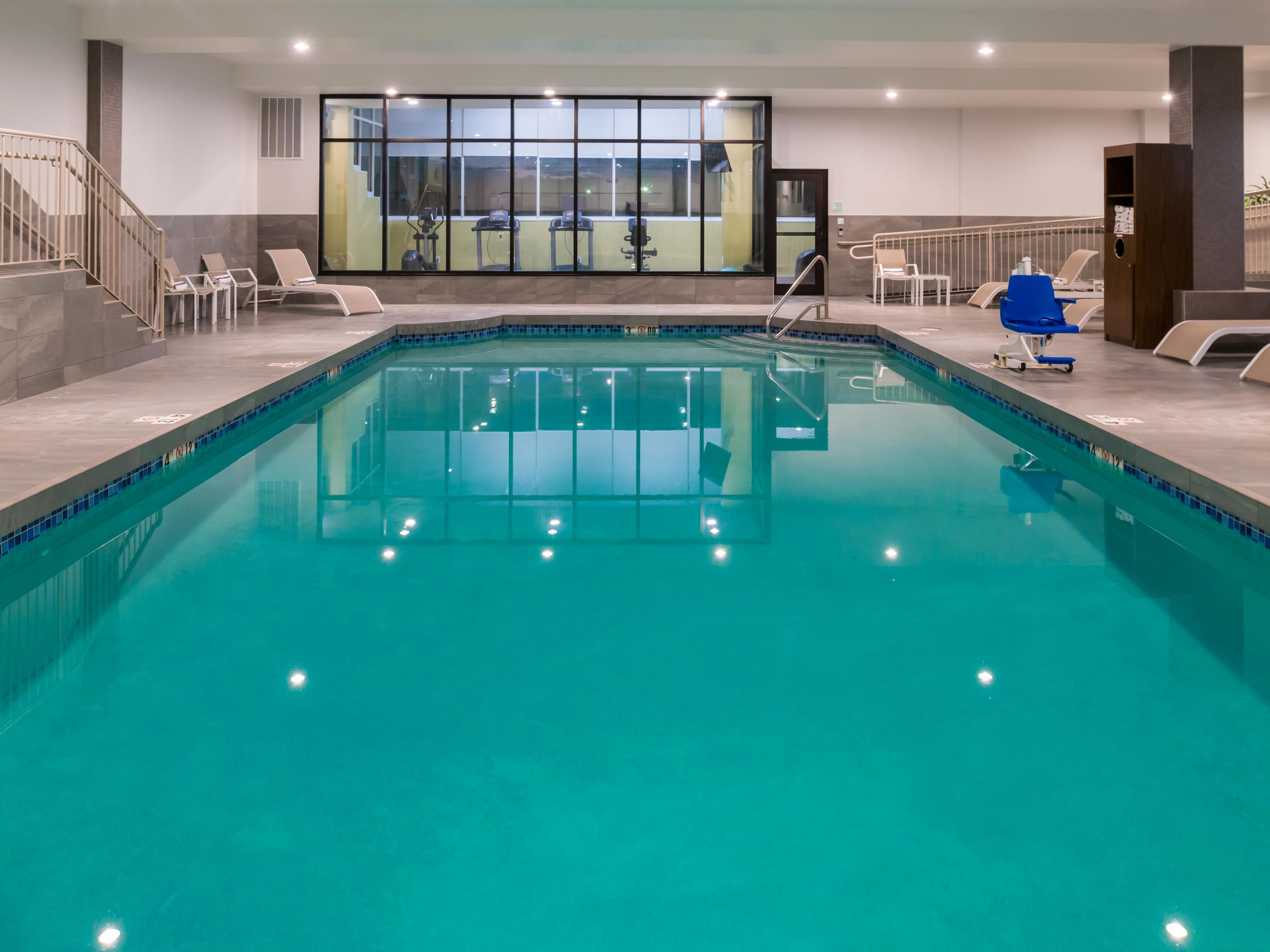 Take a dip in our indoor swimming pool, which is open daily. 