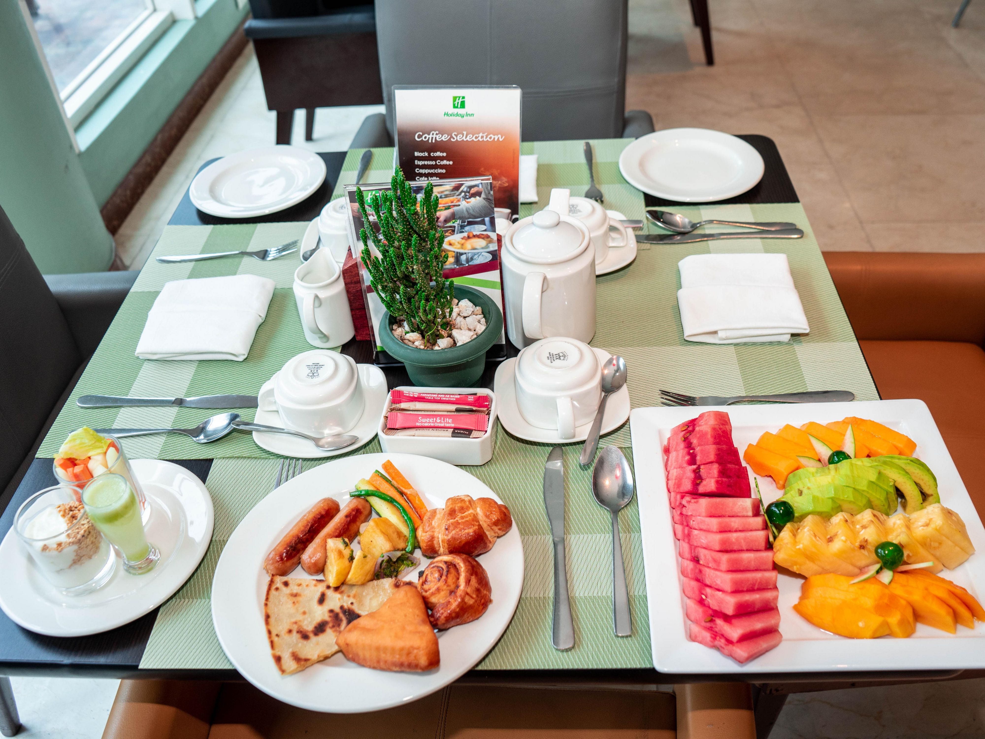 Enjoy the Full buffet breakfast everyday from 06:00 hrs till 10:00 hrs with wide variety of AFRO- Intercontinental cuisine. 