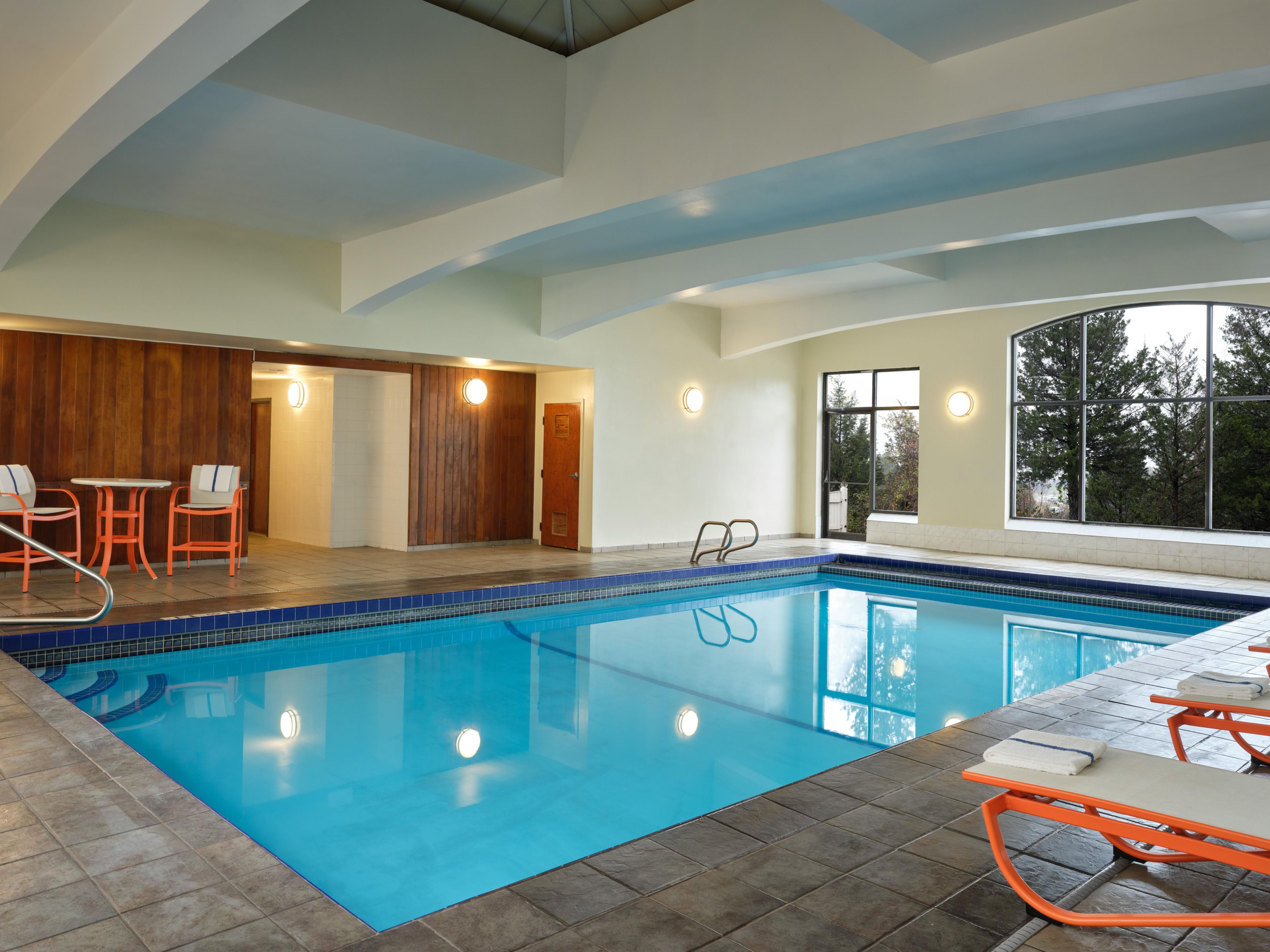 Take a dip in our indoor swimming pool, which is open for your enjoyment daily!