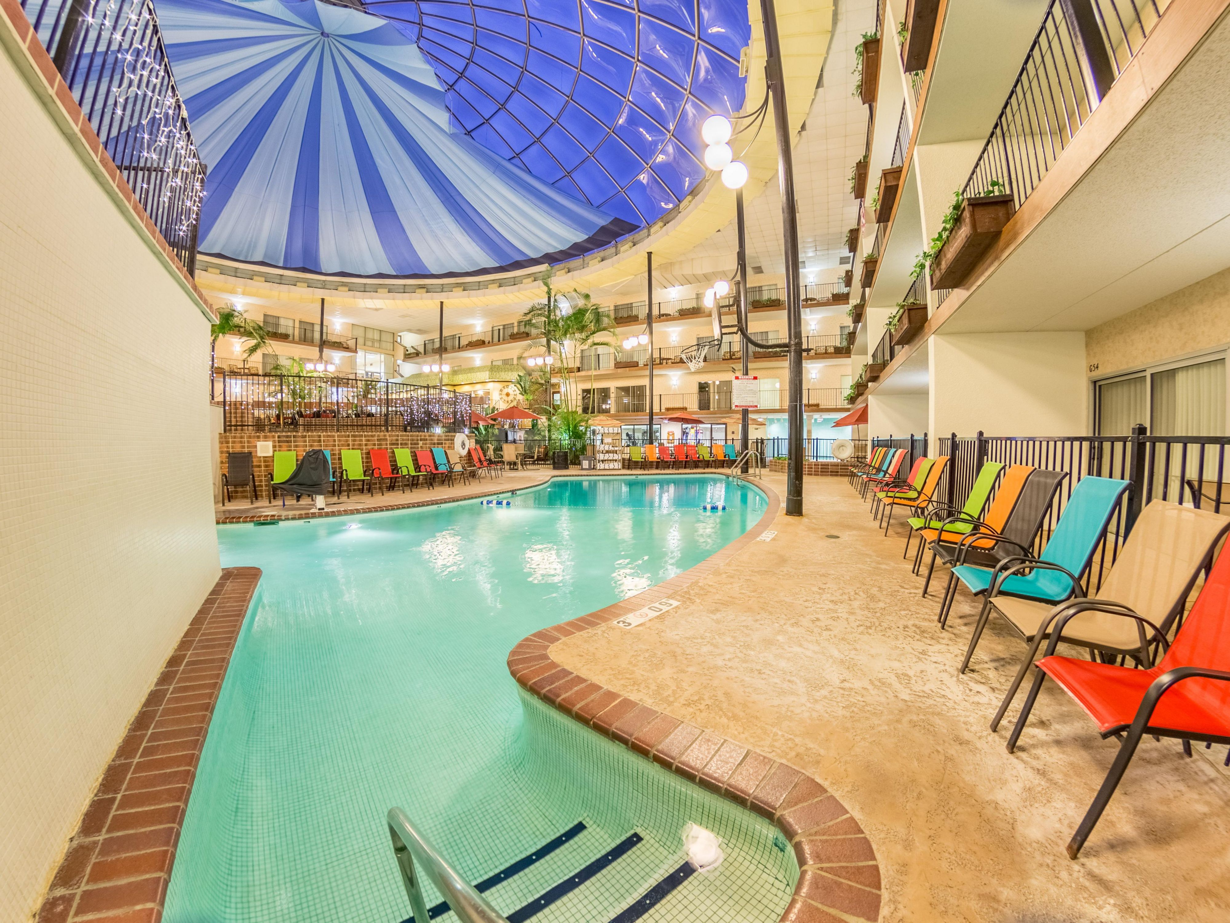 While you are at our hotel, the family will enjoy relaxing in our pool or courtyard, playing ping pong, or enjoying the whirlpool.