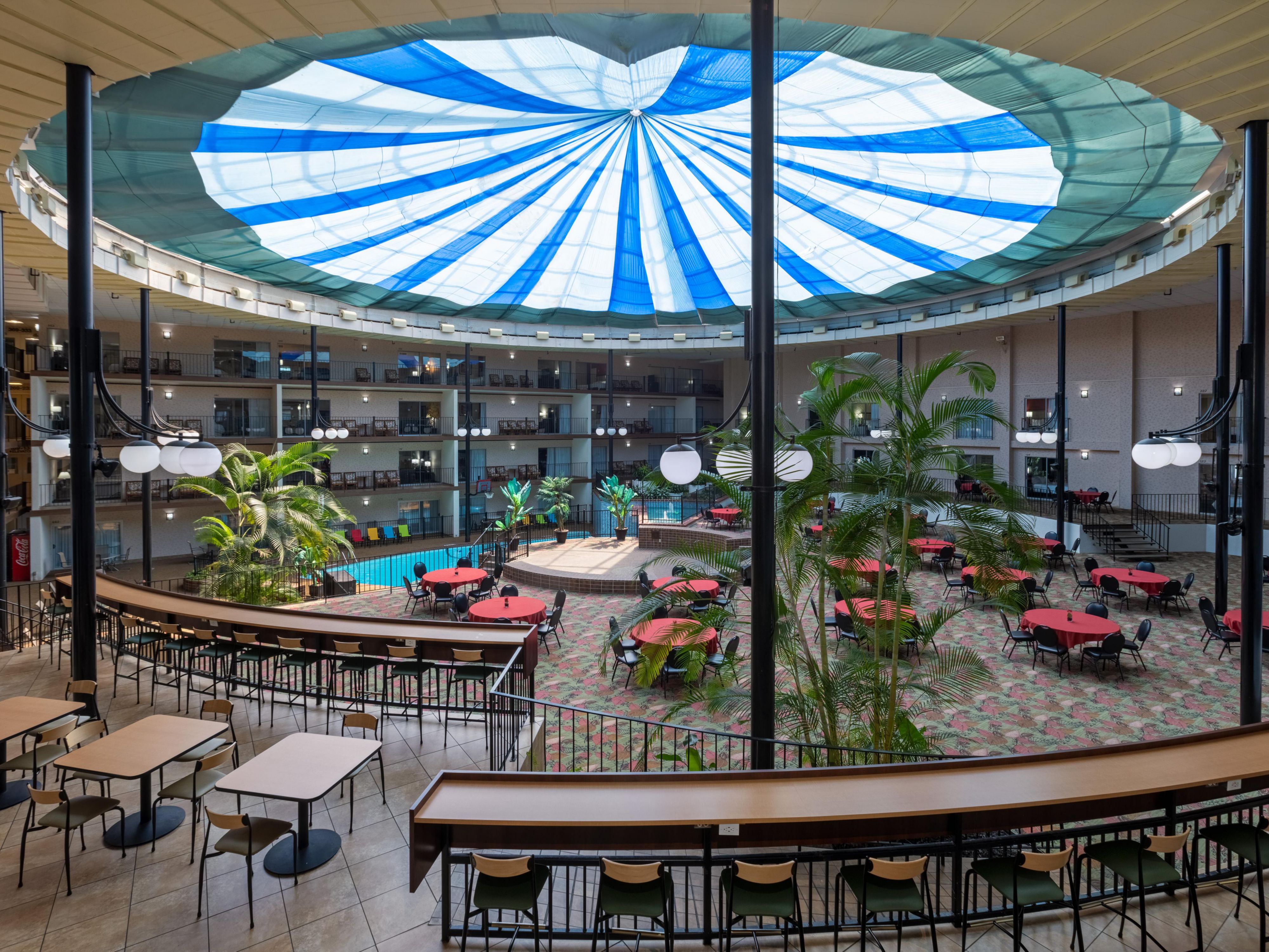 Savor exquisite meals and drinks amidst a relaxed setting