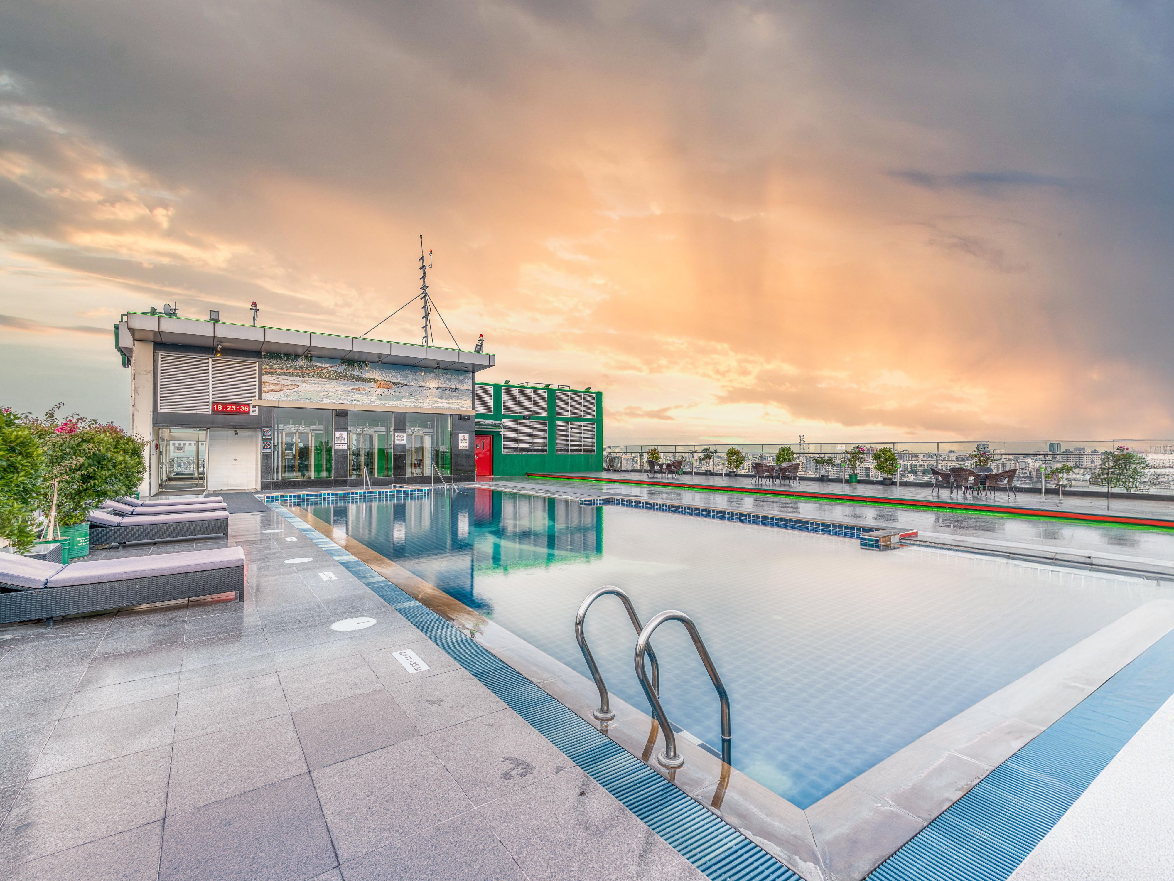 Swimming Pool Morning view