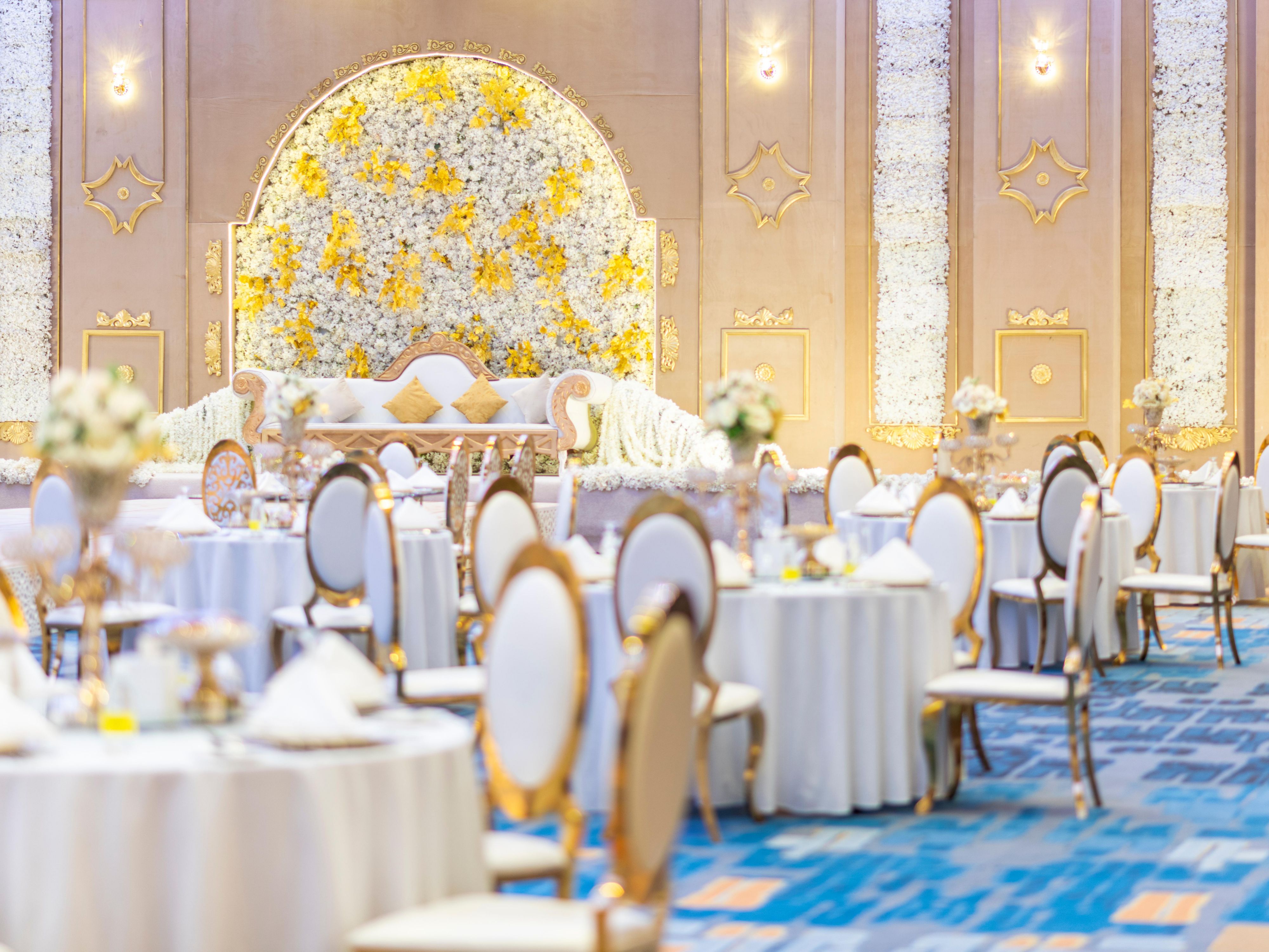 Immerse yourself in a world of sophistication as you exchange vows at our exquisite wedding venues. From intimate ceremonies to grand receptions, our hotel offers unmatched elegance, exceptional service, and breathtaking settings. Let our experienced team take care of every detail, ensuring your special day is flawless and unforgettable.