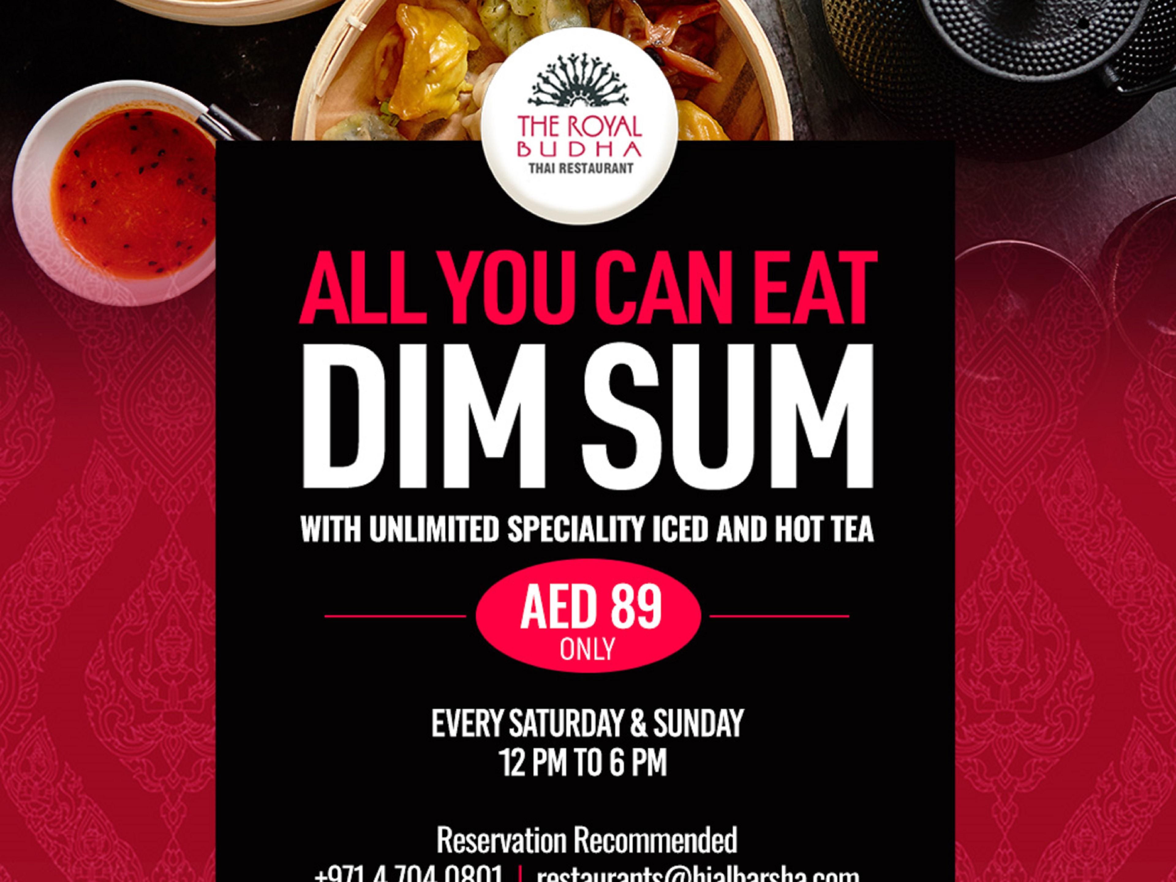 Dim sum with unlimited ice/hot tea