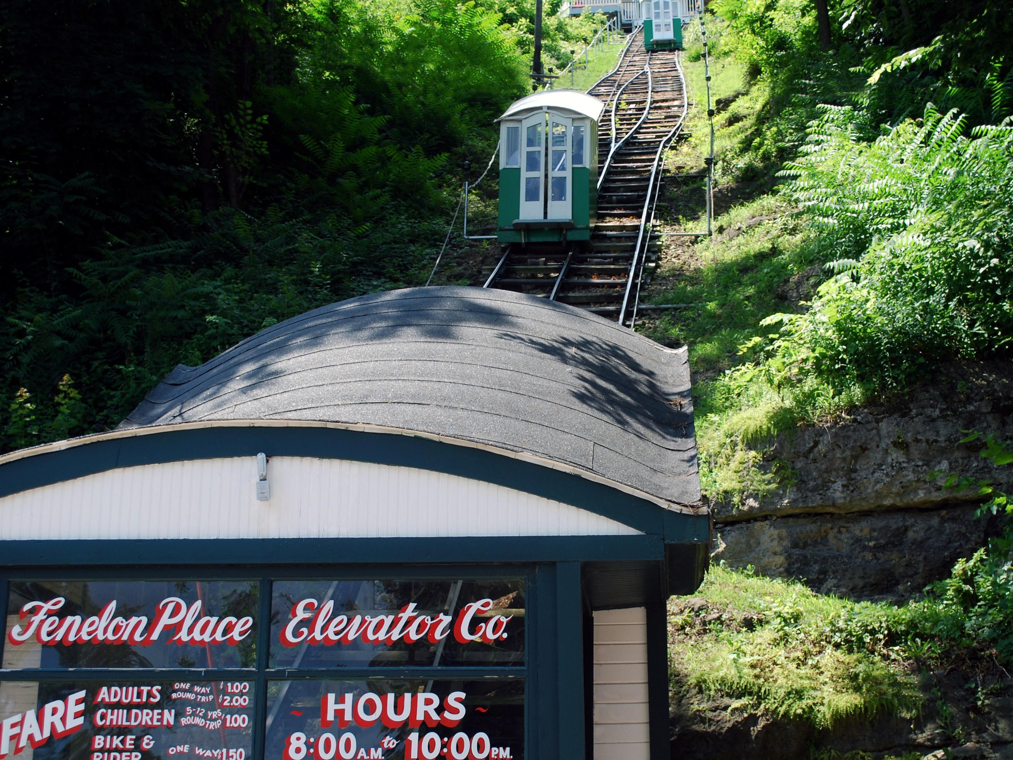 The world’s shortest, steepest railway features some of the city’s widest views. Take the trolley up the limestone bluff and experience breath-taking view of Iowa, Wisconsin, and Illinois.The Fenelon Elevator is steps outside the front door of the Hotel. 