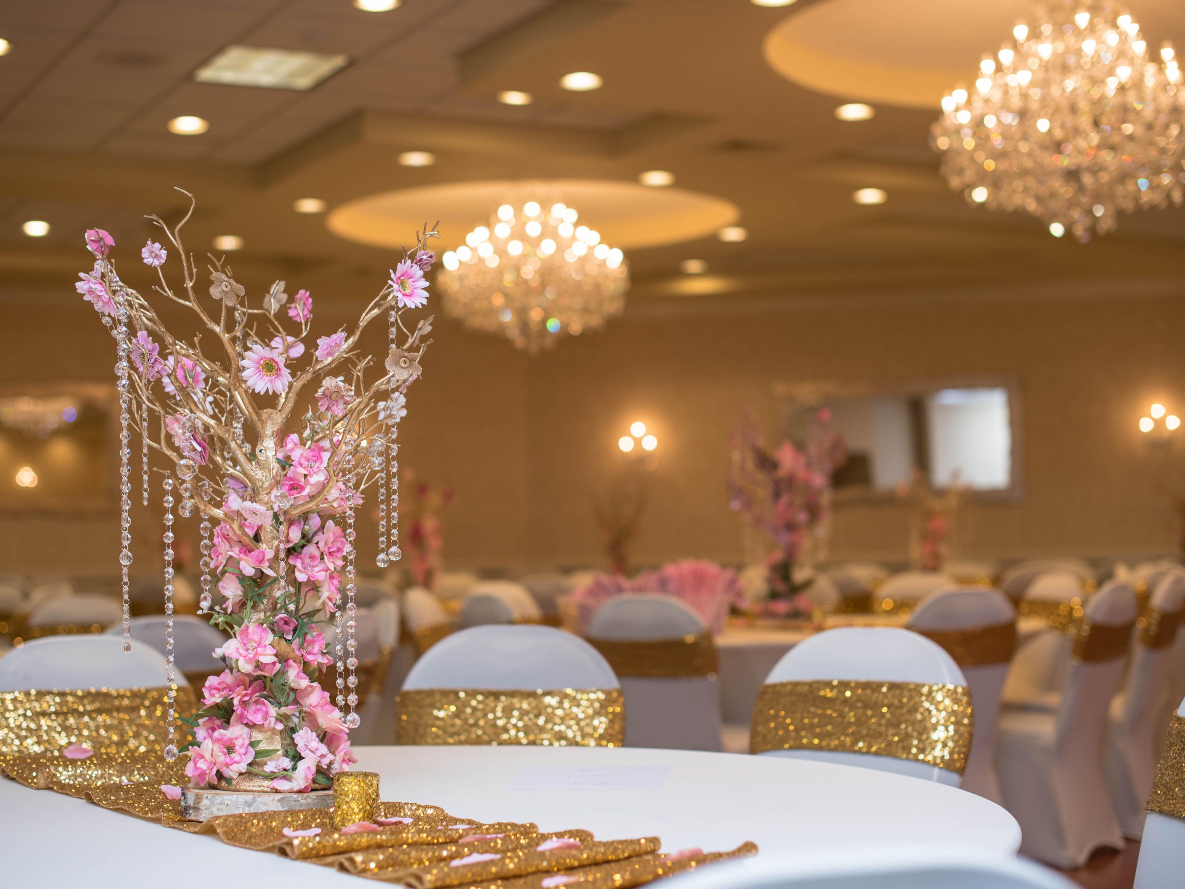 Our exquisite Windsor Ballroom is perfect for your next event. Available for weddings, sweet 16 parties, bat mitzvahs, and more! If you have questions or would you like to book your meeting or event by phone, contact us at 1-609-448-7000. 