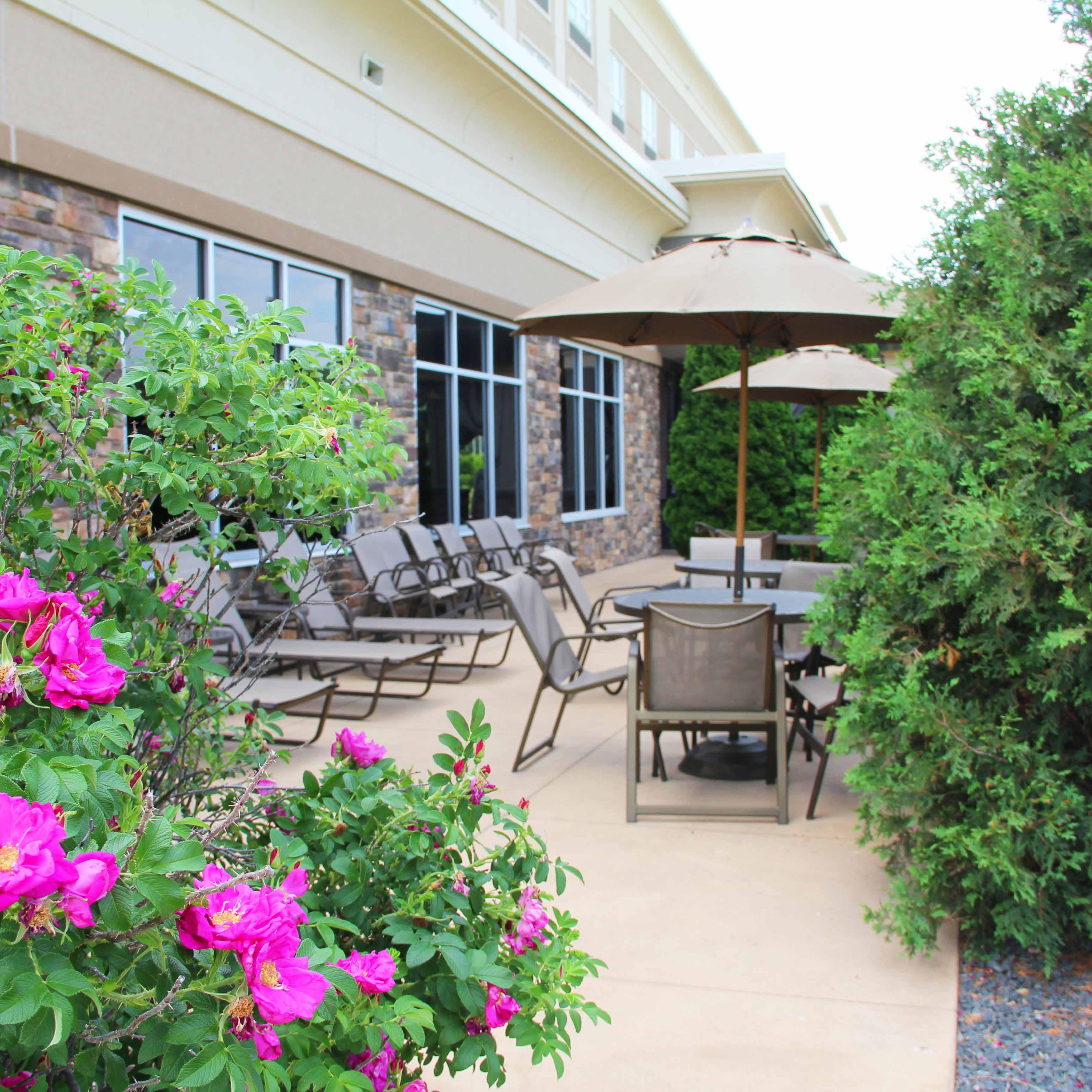 Outdoor pool patio