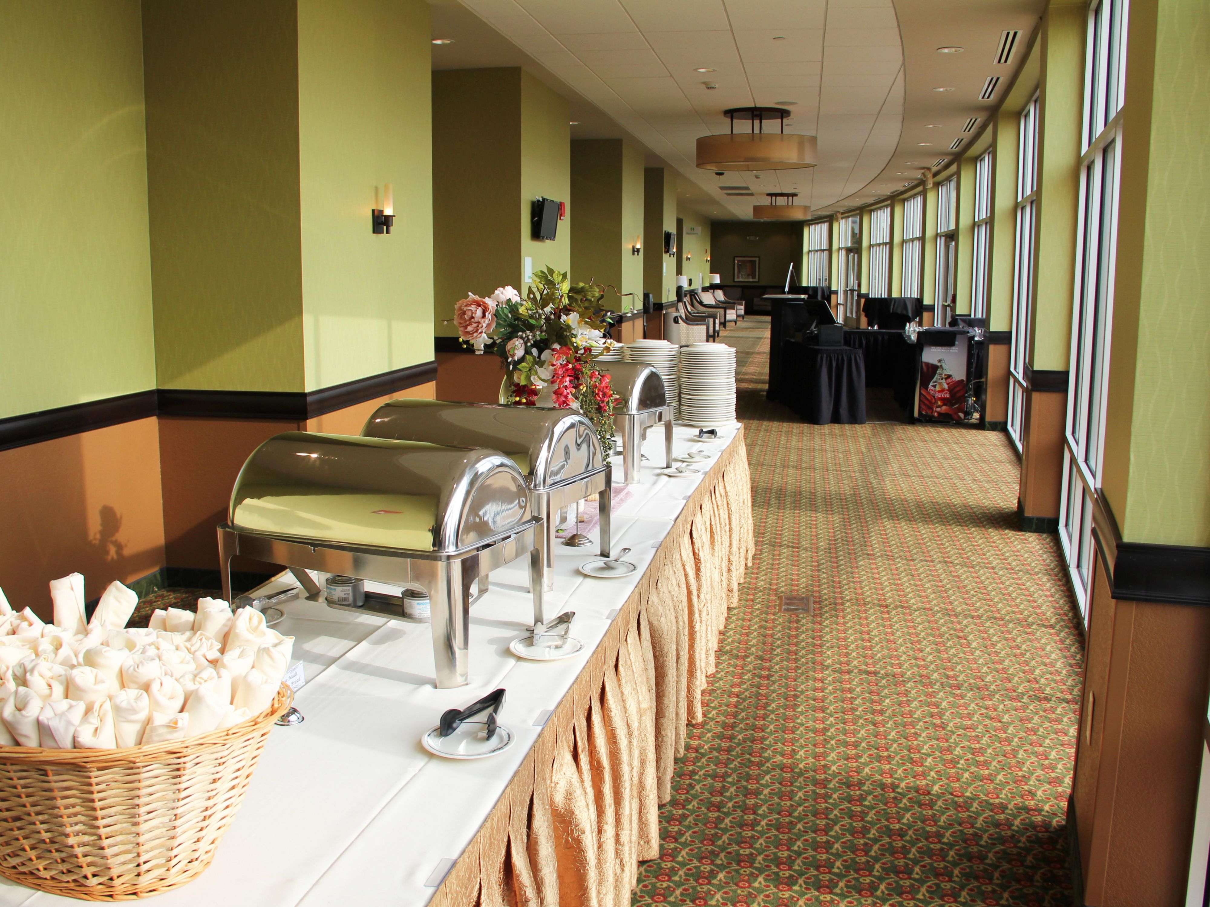 on-site catering service and event coordination