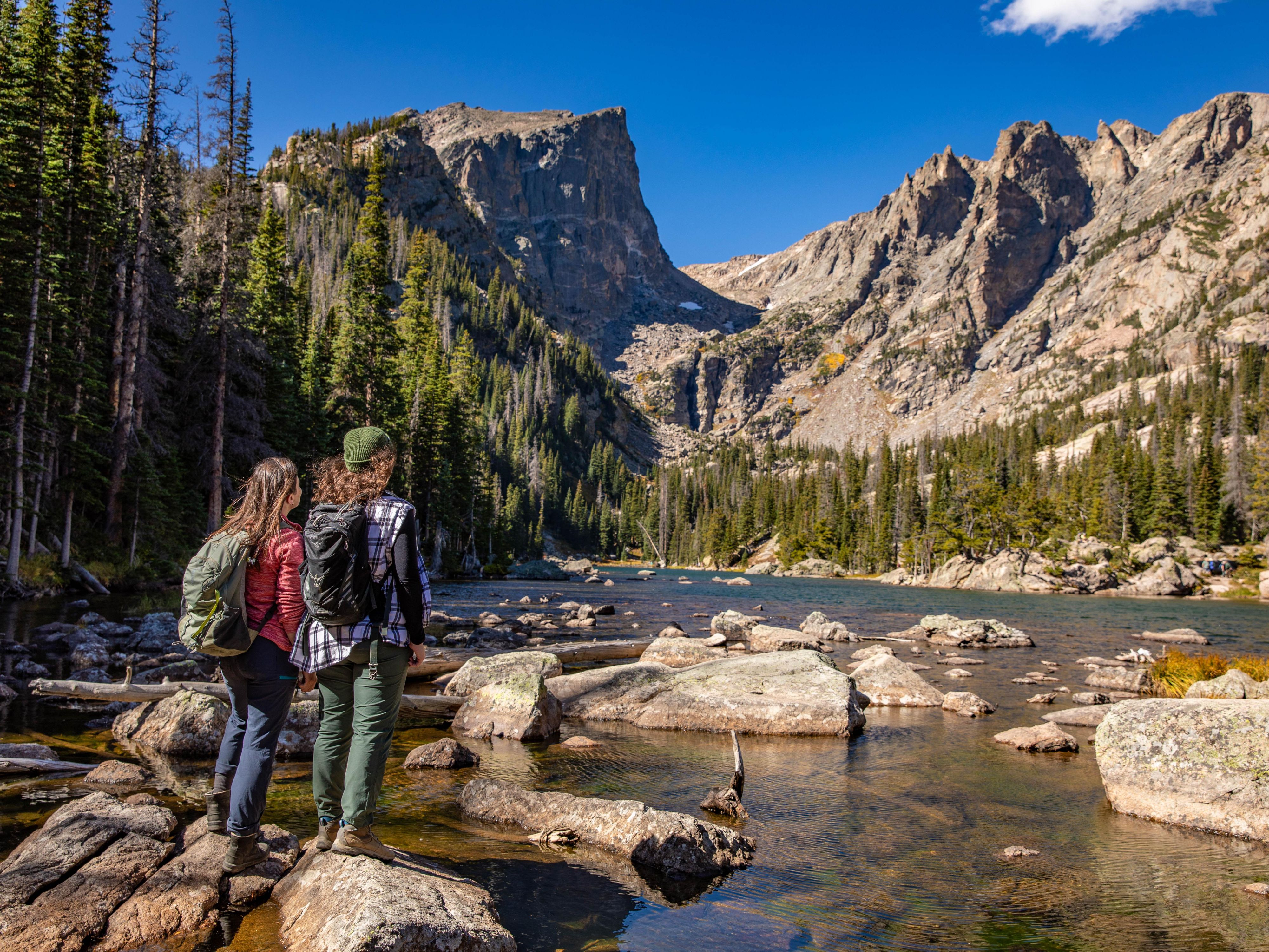 Our Estes Park hotel is the perfect basecamp for your Rocky Mountain adventure. Hike scenic trails and view wildlife, like moose, elk, deer, and big horn sheep. Fish in crystal clear streams. Wind Trail Ridge Road for breathtaking vistas. Rock climb, snowshoe, and cross-country ski. Adventure awaits in Rocky Mountain National Park!