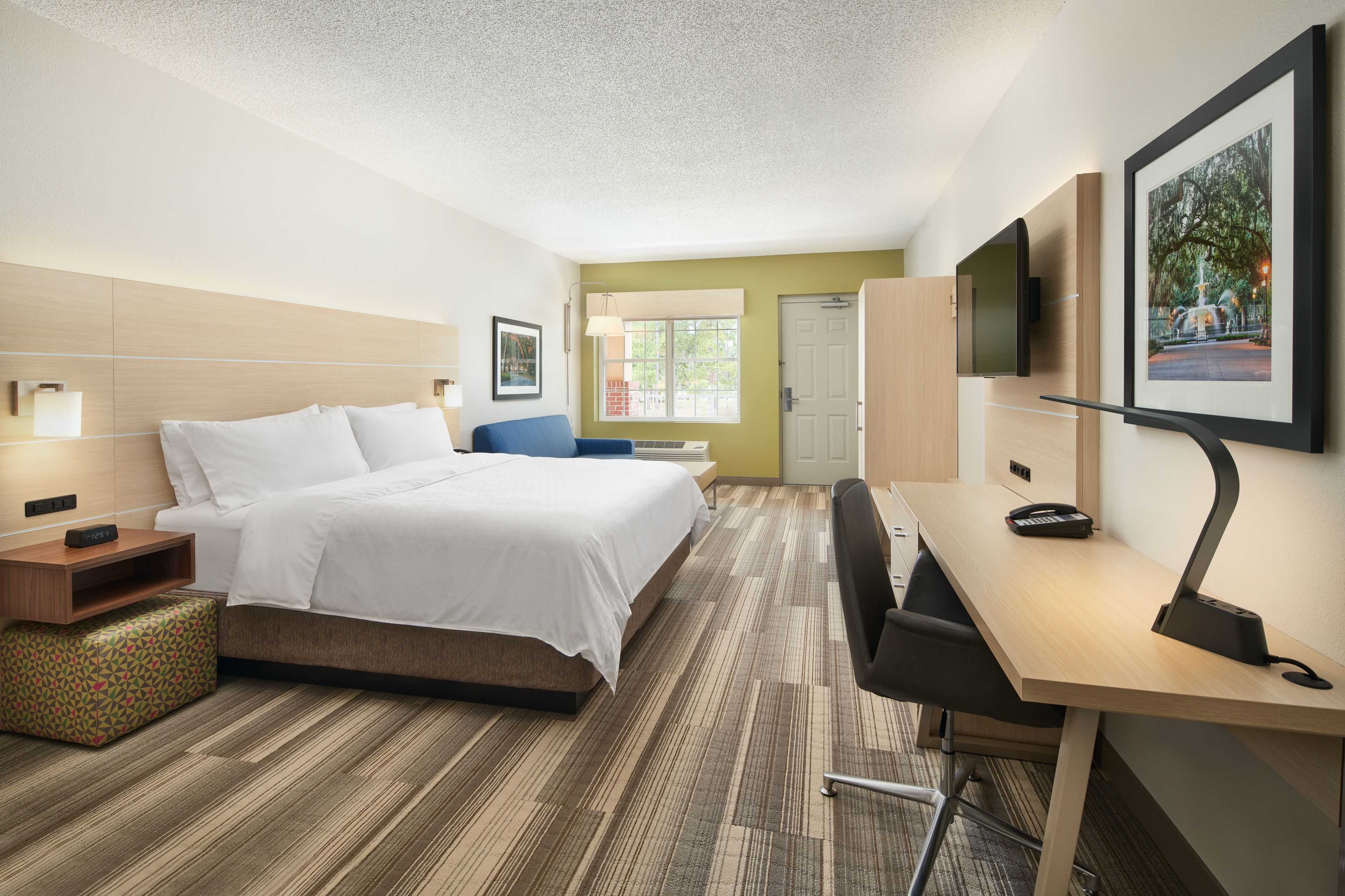 Specialty Distinguished Visitor Rooms. ADA room has hard flooring.