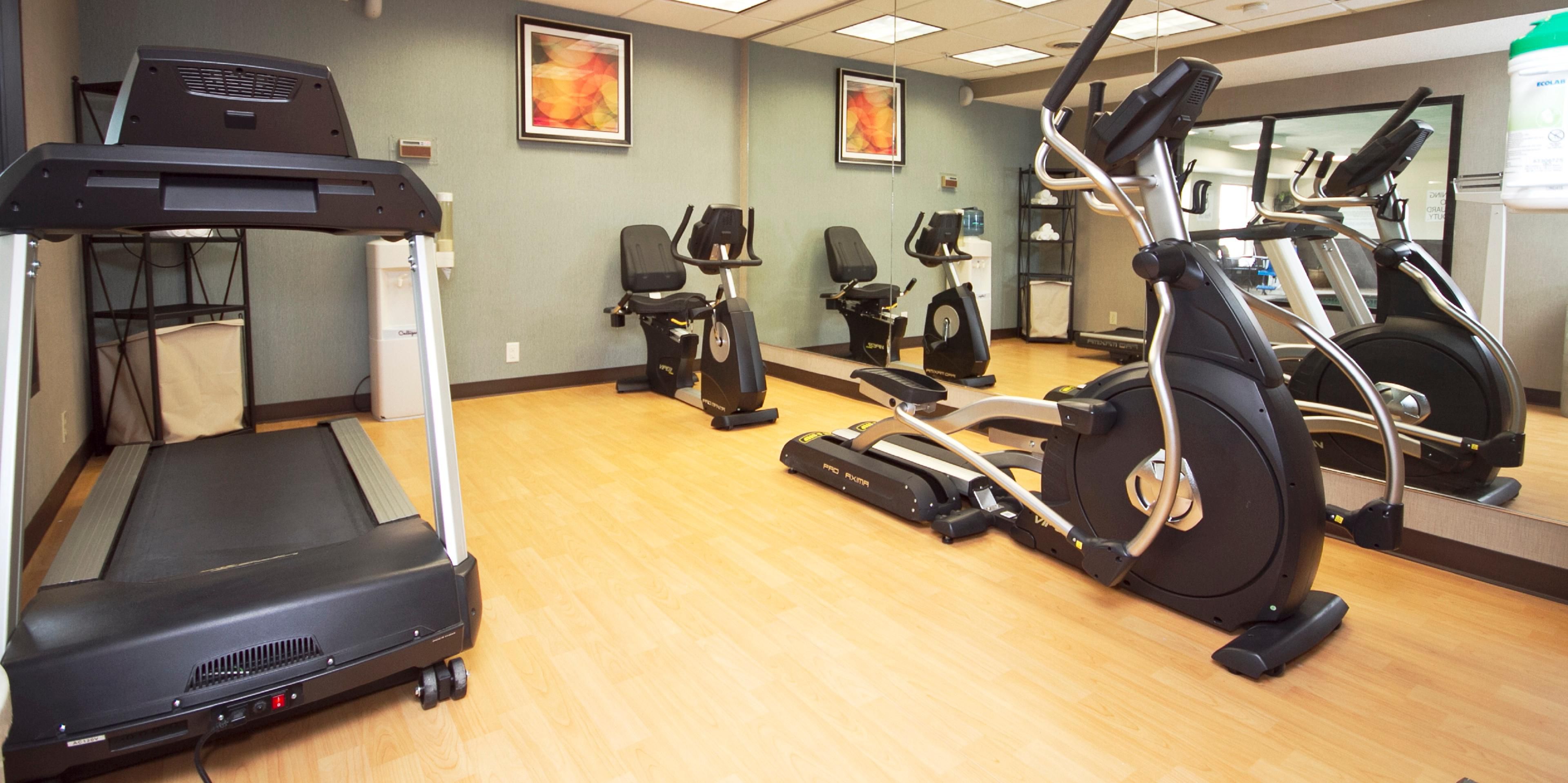 Keep up your workout routine while staying with us!