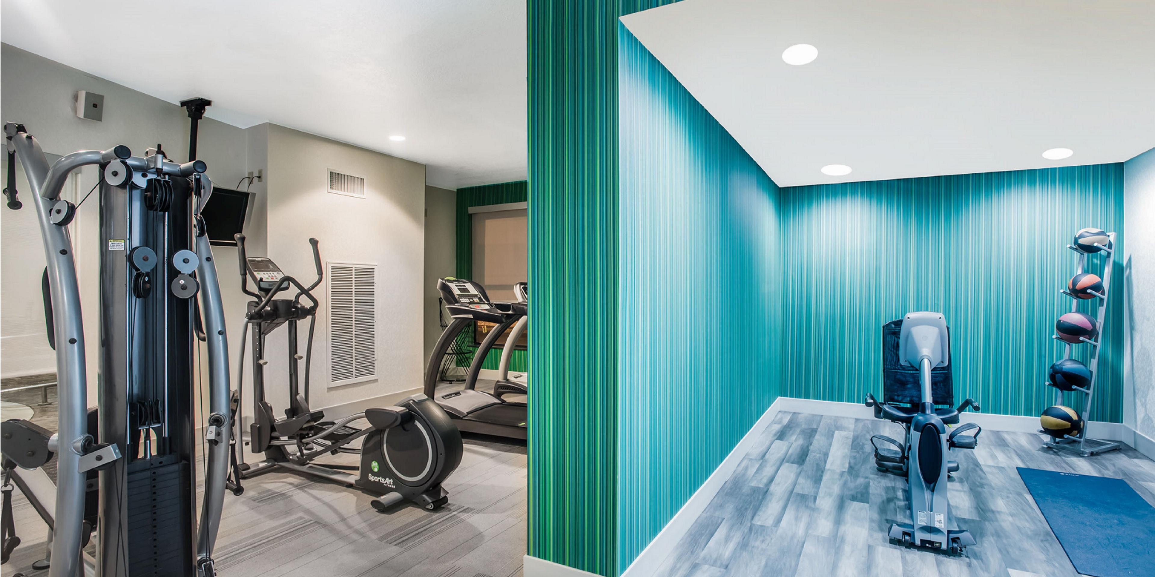 Start your day off feeling your best. The Gym has been renovated as of Fall 2018  Treadmills and Elliptical now include their own individual television screens so you can choose what you watch while you work out! Hand weights, yoga mats, and medicine balls are available in our open workout area.
