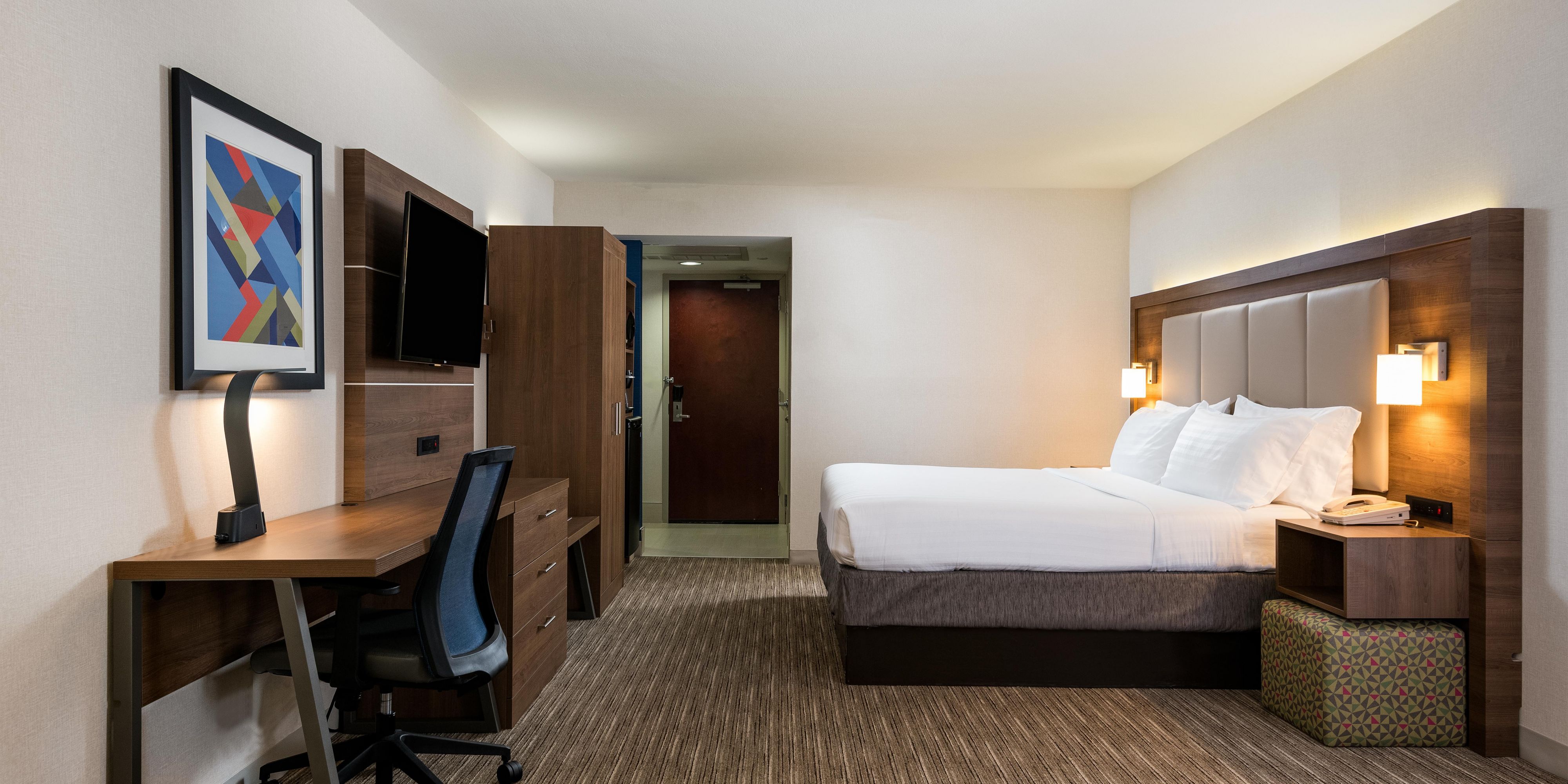 The hotel went through a full renovation in 2018. Guest rooms all include microwaves, refrigerators, and Keurig coffee makers. Each guest room includes a New Mattress so you can sleep comfortably as you would in your own home.