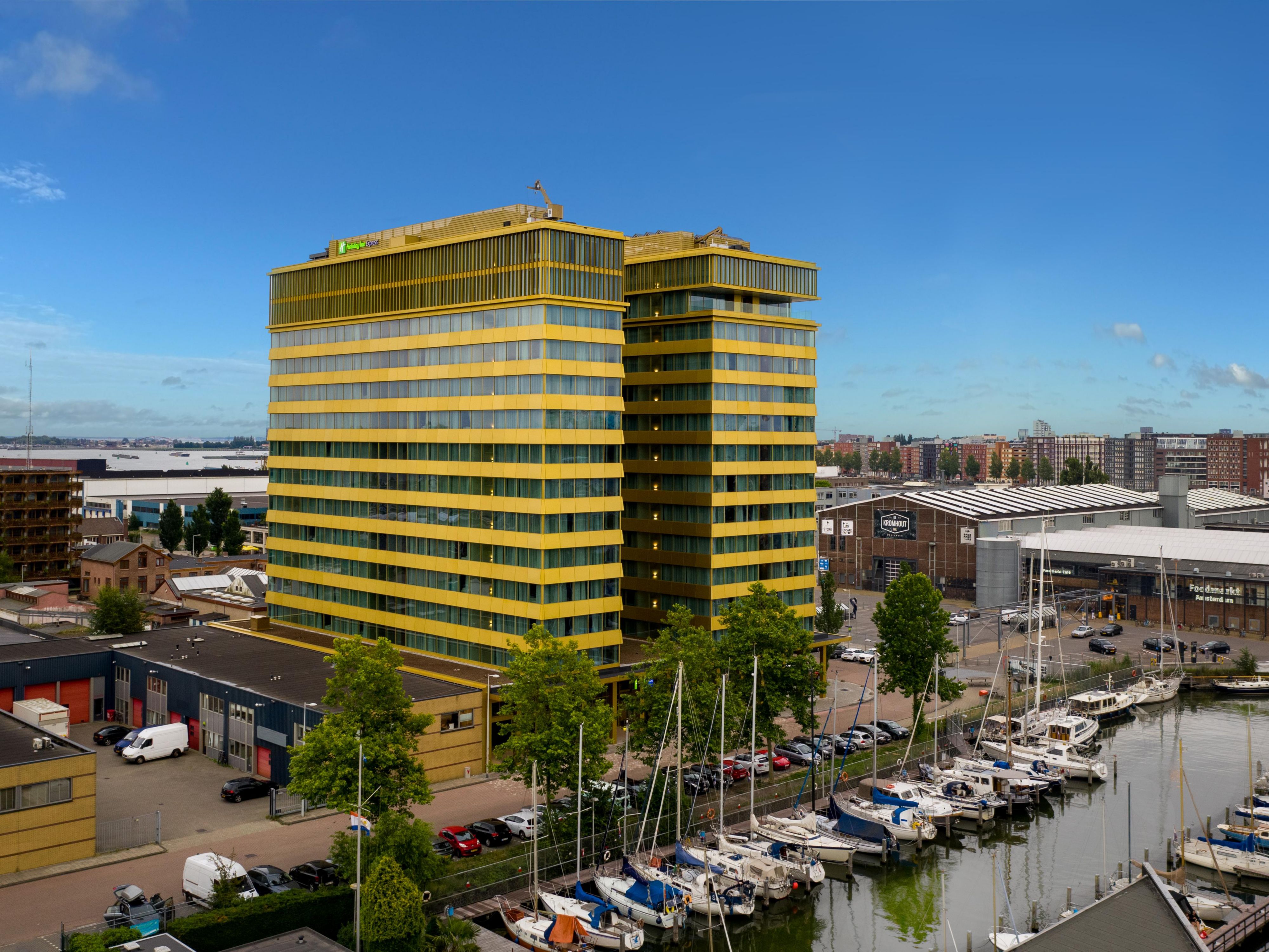 At Holiday Inn Express Amsterdam – North Riverside, you're minutes from the City Centre, home to high-end shopping, restaurants, and lively entertainment. Cruise through the scenic canals and discover the city's unique beauty and history. Take a tram or bus and visit Foodhallen or the cobblestone streets of Zaanse Schans.