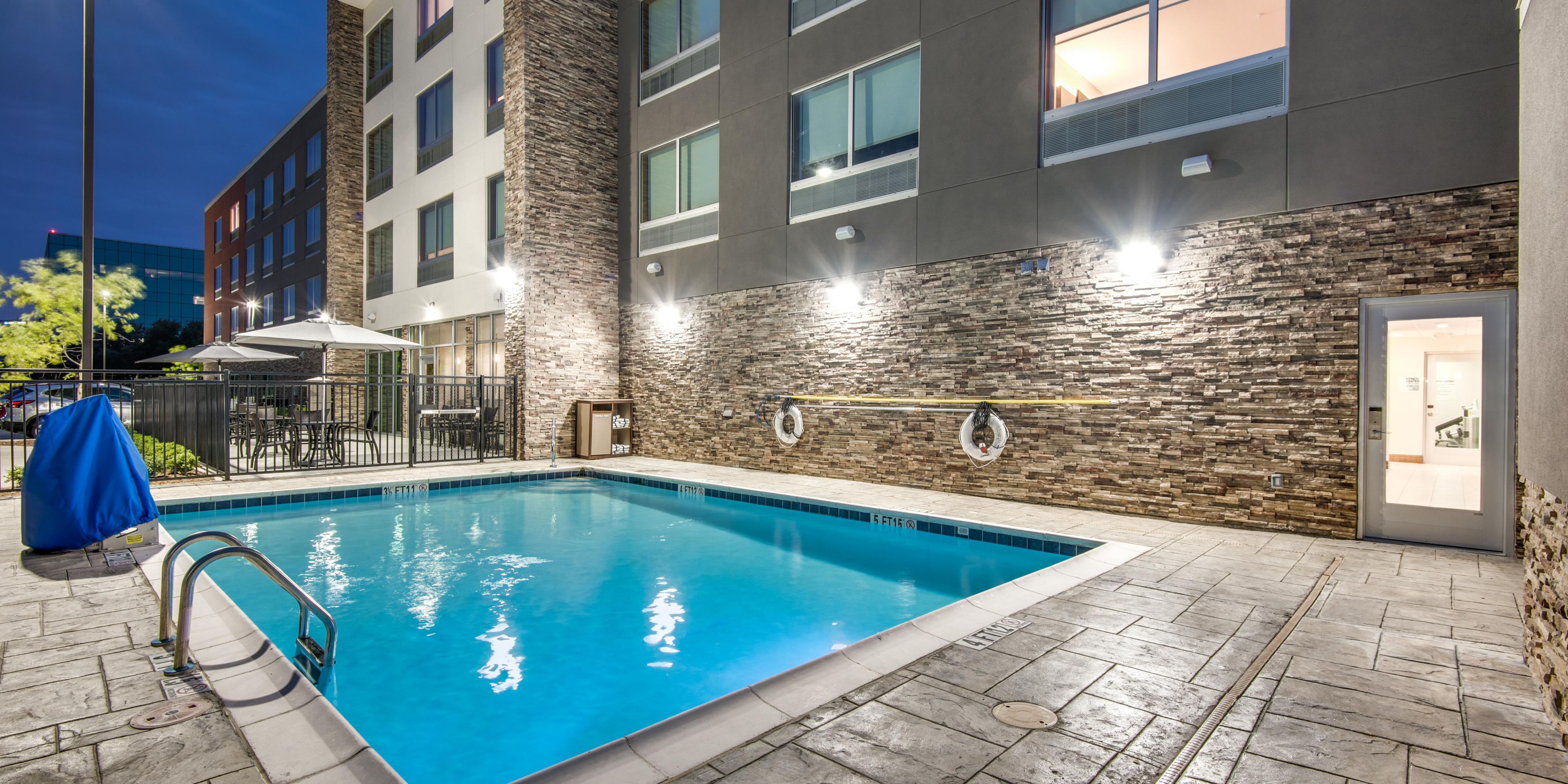 Our outdoor pool & patio area are open for your enjoyment! It's time for some sunshine poolside! We're confident you'll love our outdoor space, so grab a towel, sunscreen & your sunglasses & take advantage of this amenity. Vitamin D insufficiency affects almost 50% of the population worldwide, don't let it be you! Vitamin D: The "sunshine" vitamin!