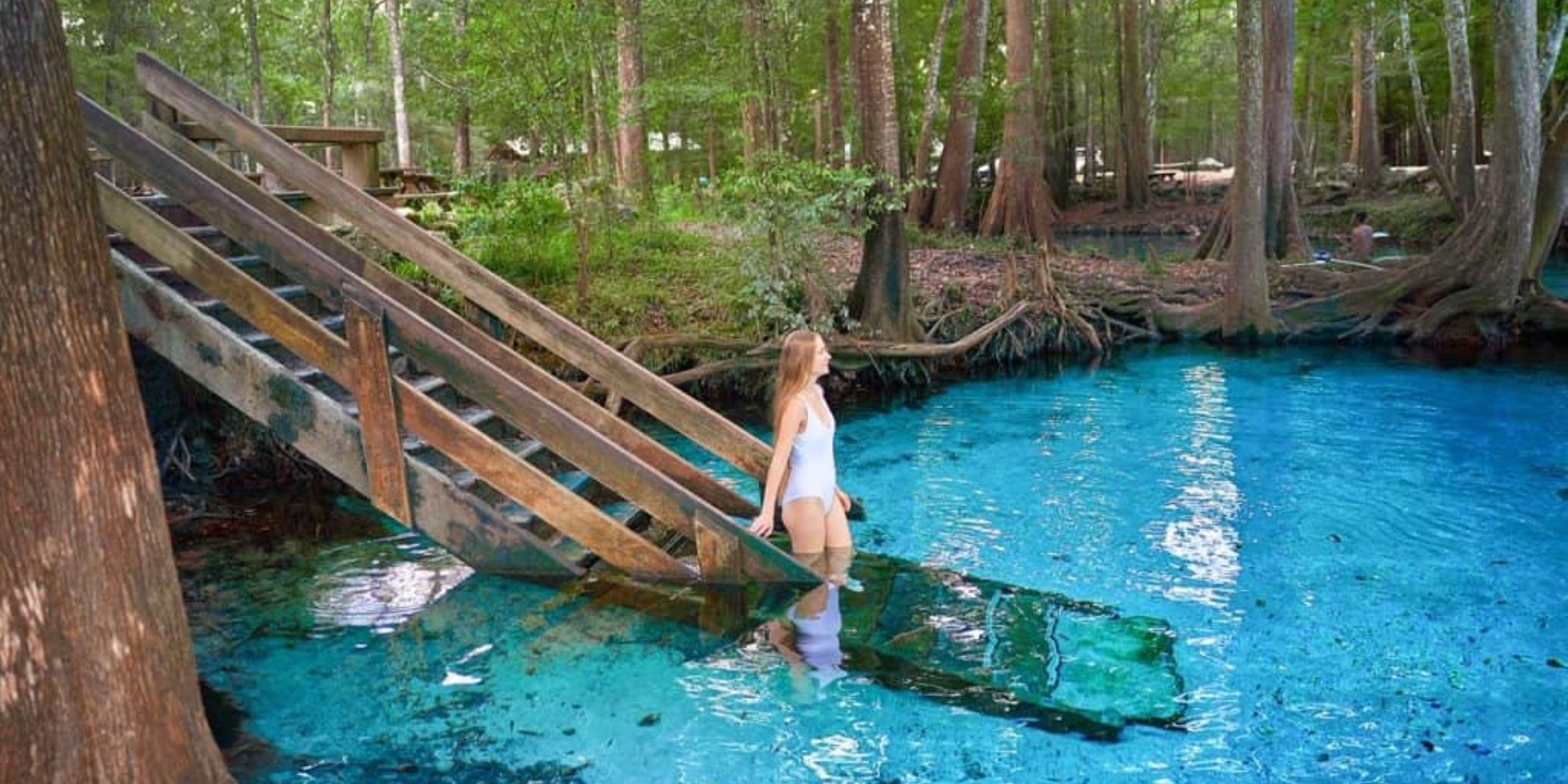 Our beautiful hotel is located just 15 minutes away from one of Florida's most popular Natural Springs, Ginnie Springs. Our guests enjoy year round swimming in crystal blue waters, tubing down the river, and nature hikes! For the true explorer, check out the underwater cave diving. A favorite of Jacques Cousteau stating, “visibility forever!” 
