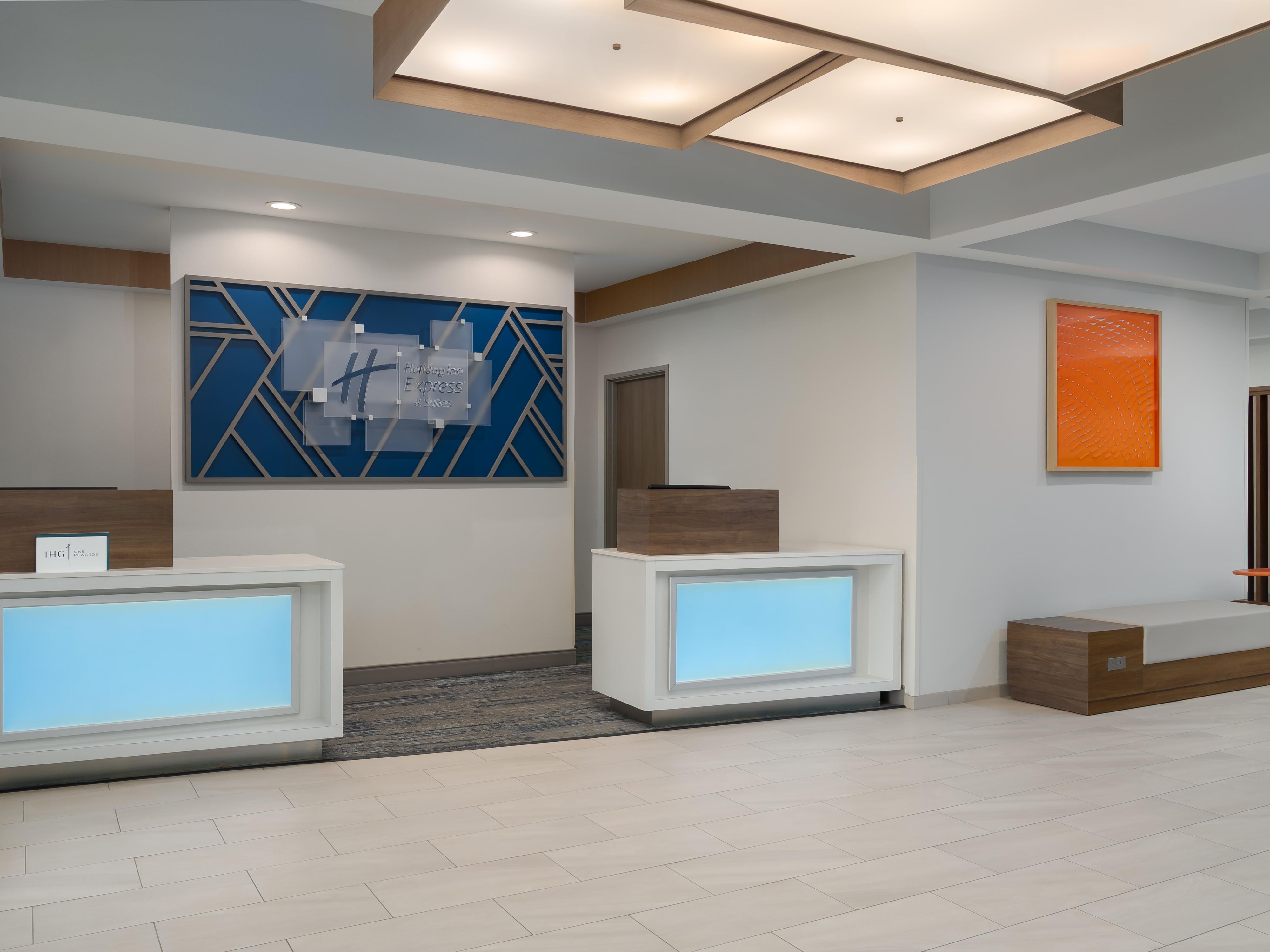 Lobby front desk area