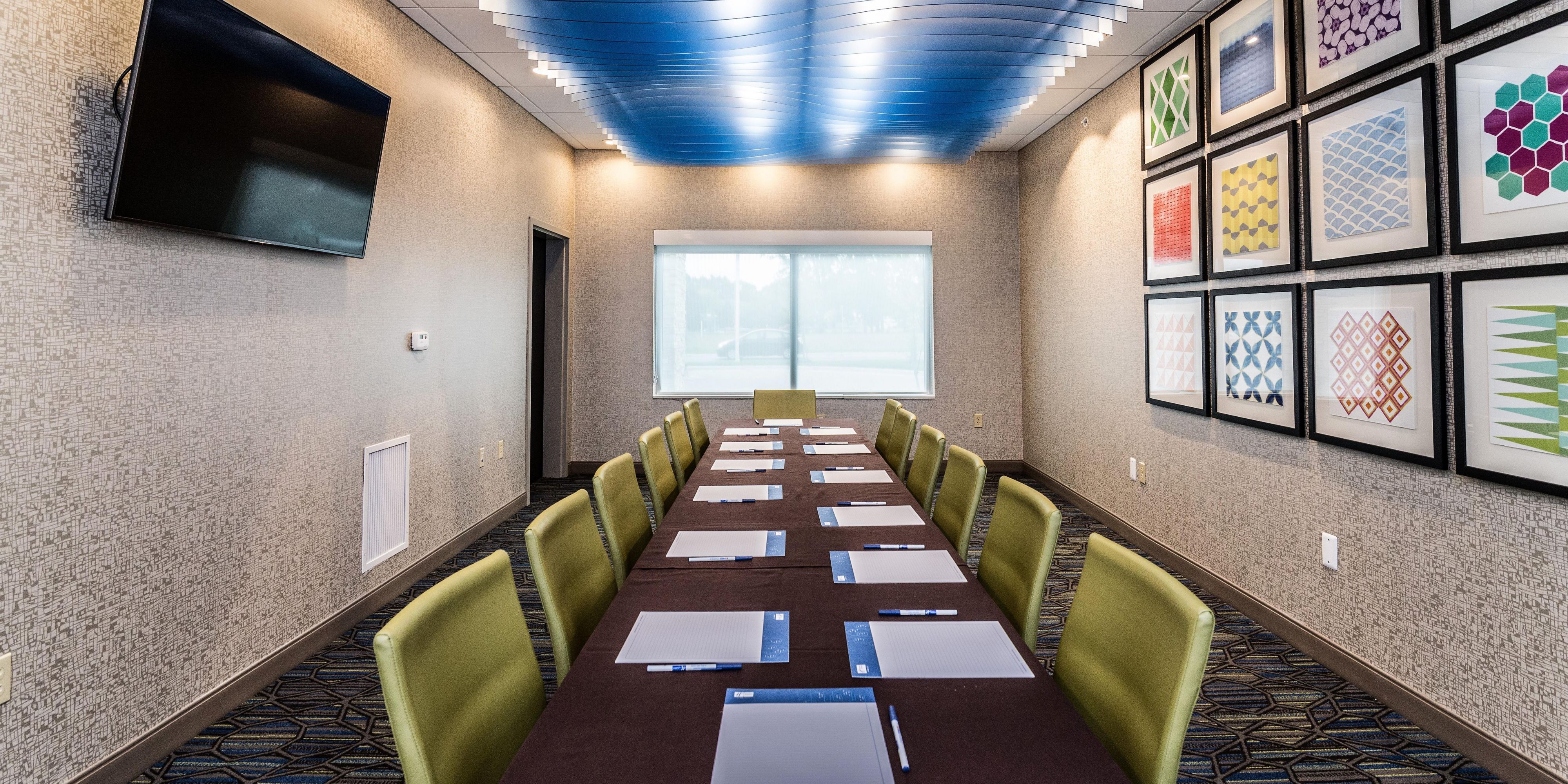 We offer 350 square feet of meeting space for your board meeting needs. 