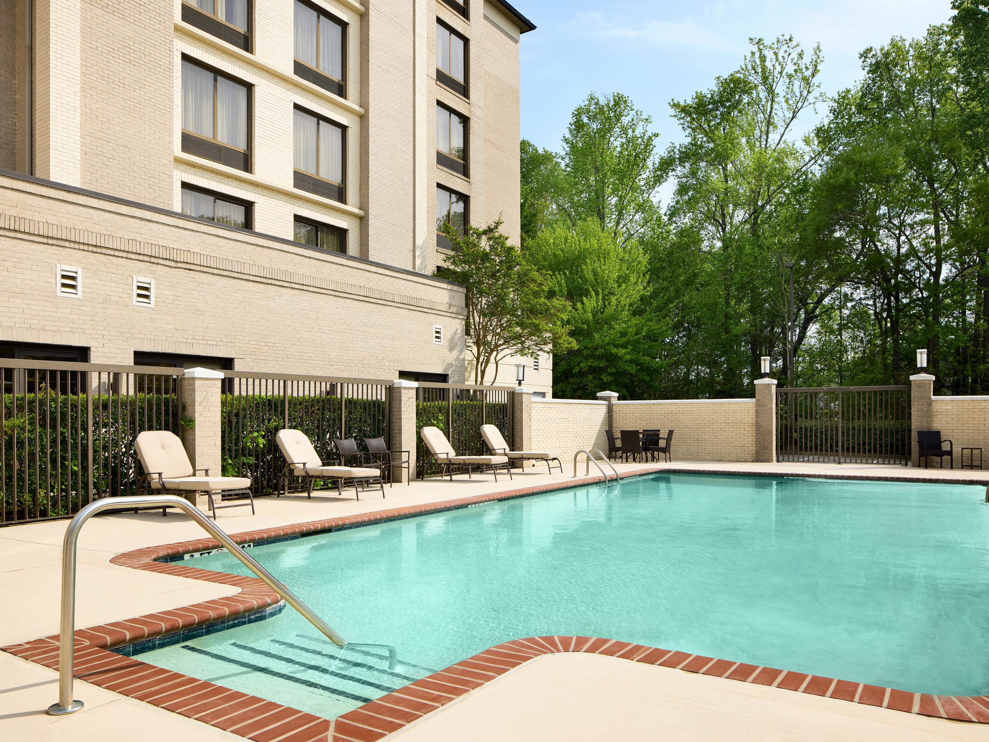 Cool off and take a dip in our beautiful outdoor pool. (seasonal)