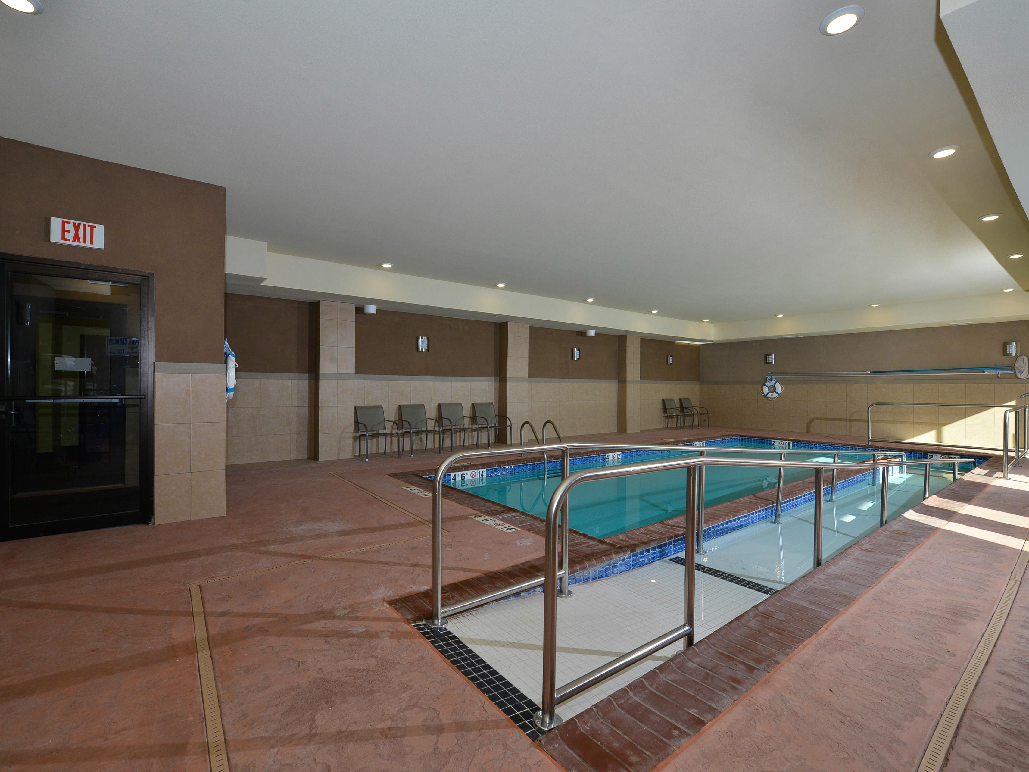 Our pool is designed to make any kid smile and business traveler unwind from an active day. Fresh towels are always on hand and don't forget to visit our Wellness Station in the hotel lobby, complete with healthy snacks and sports drinks.