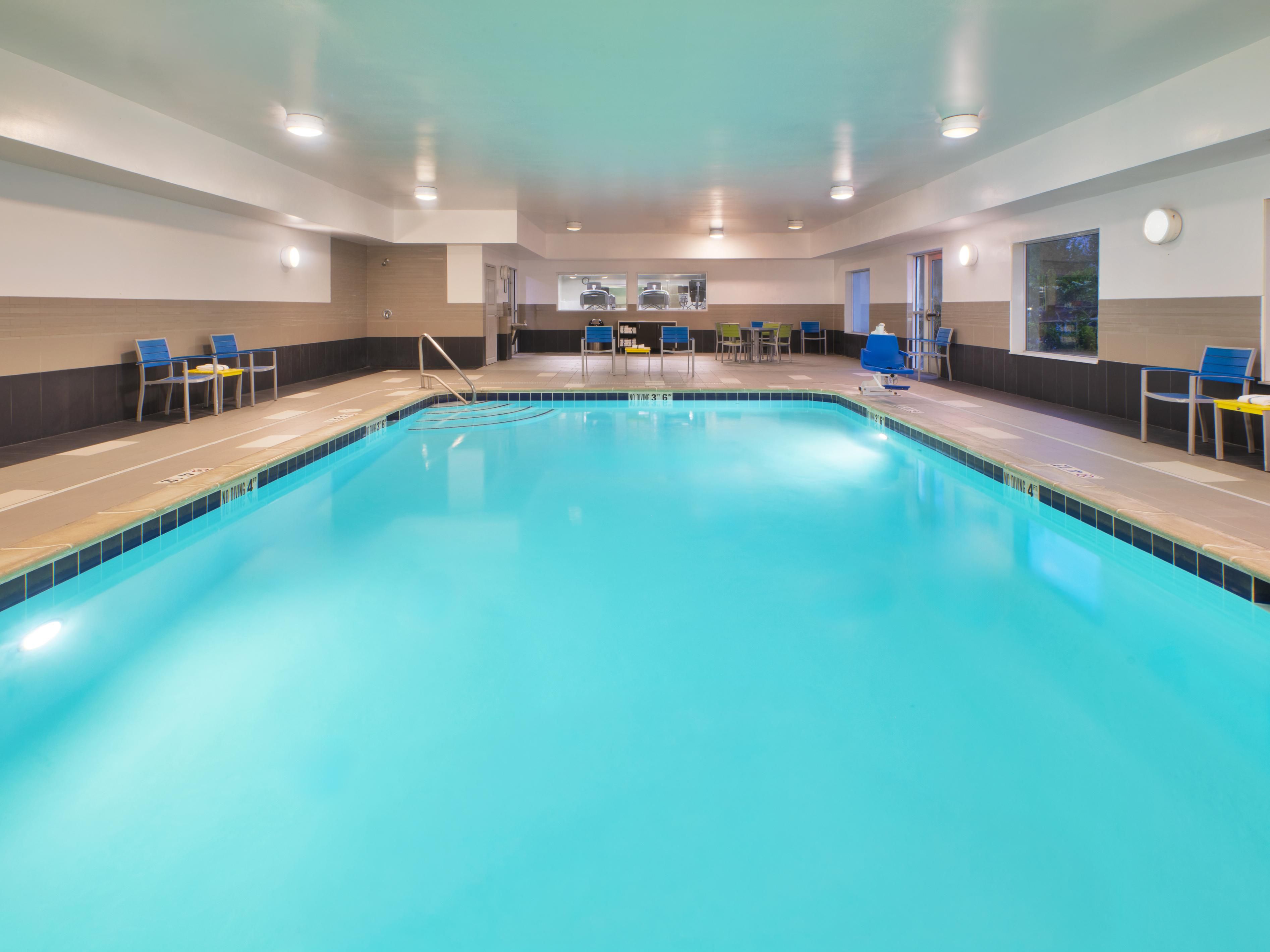 Heated Indoor Swinning Pool open 6 am to 11 pm daily