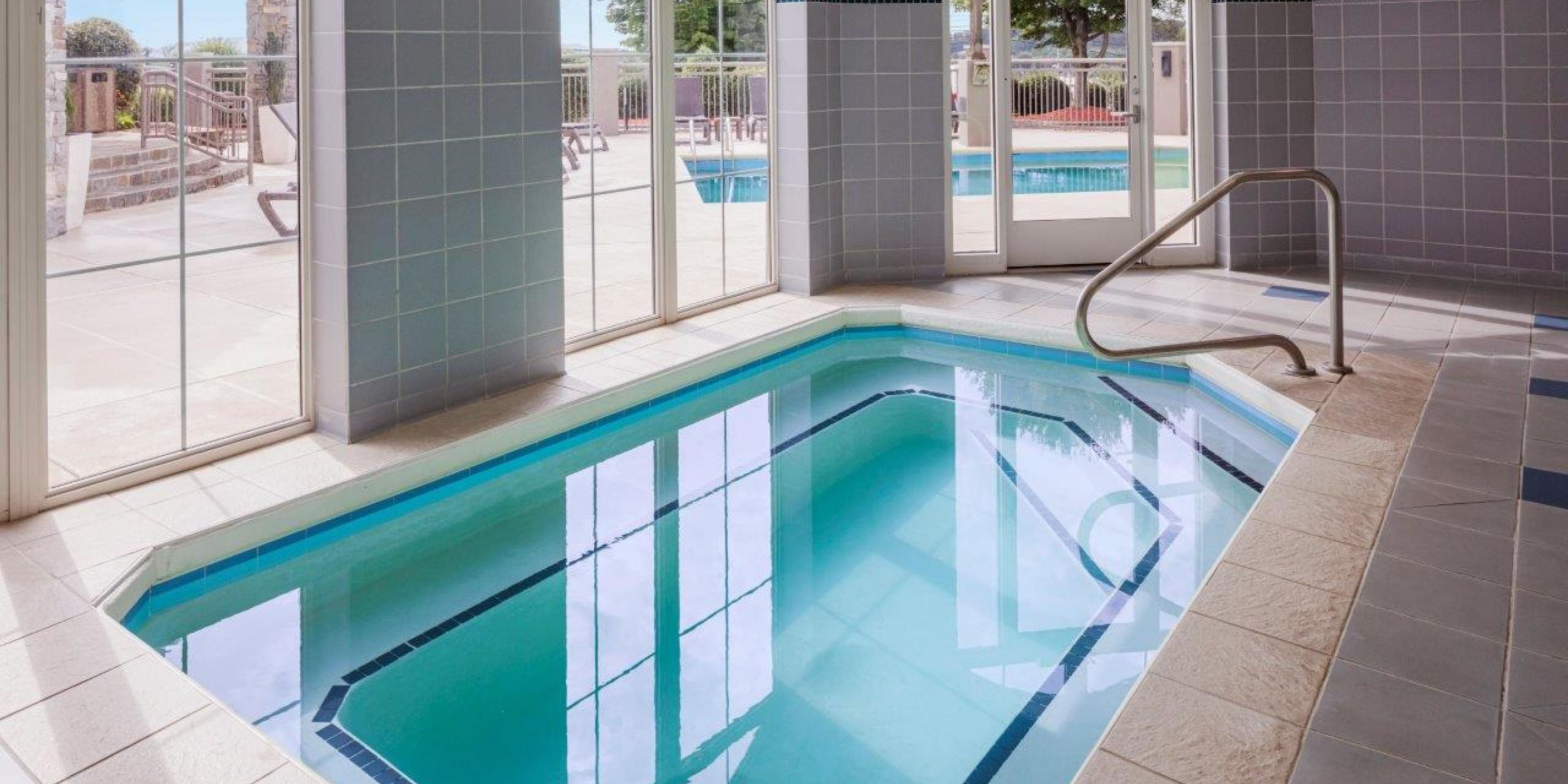 "Baby it's cold outside," so come relax and enjoy our 12-person indoor hot tub. Our Fitness Center also offers also everything you need to get in a good workout before your Asheville adventures. Check out our many amenities during your stay.