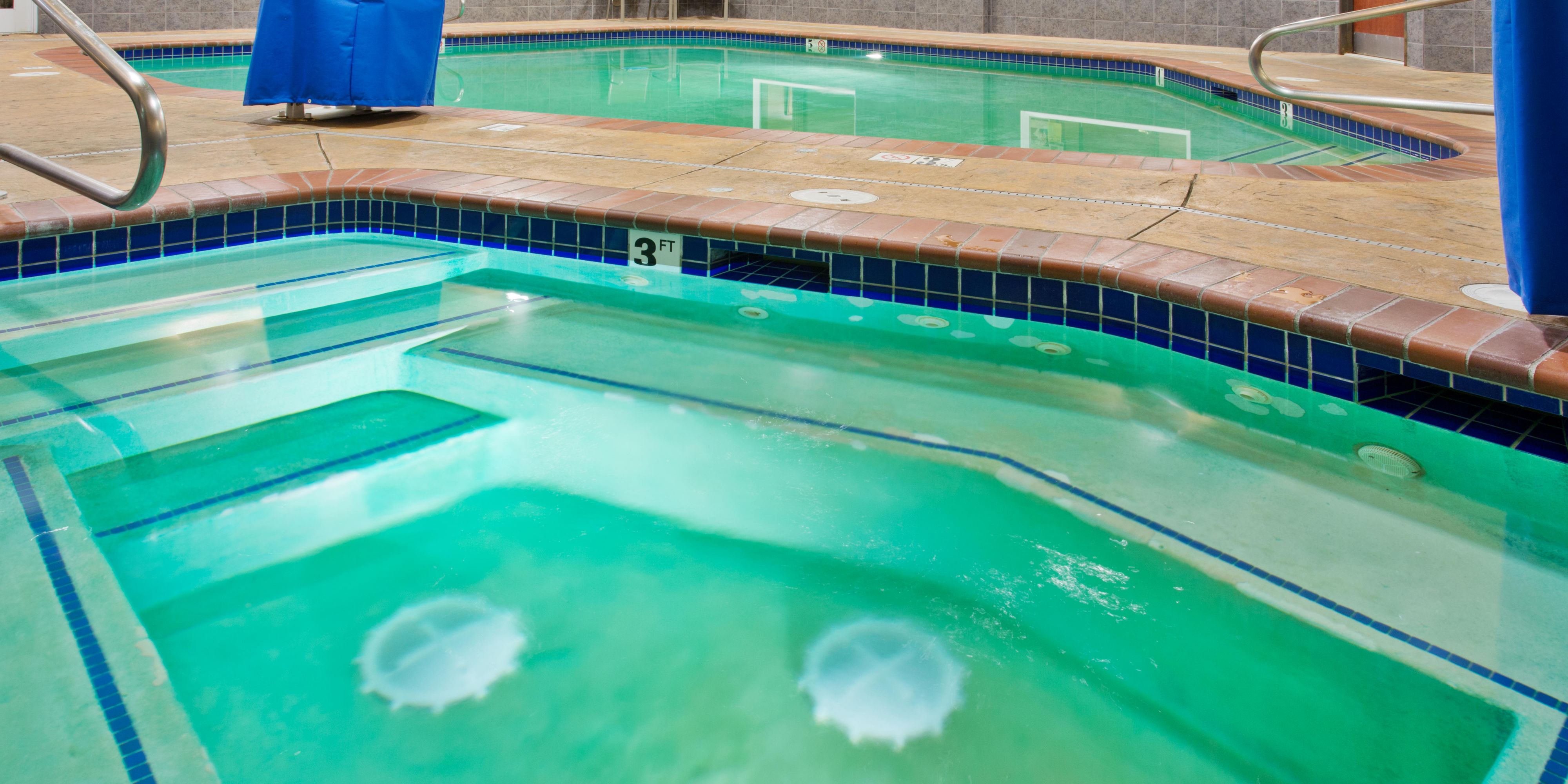 Come swim and relax at our now opened swimming pool and hot tub area. 
Reservations will be needed upon arrival. 
