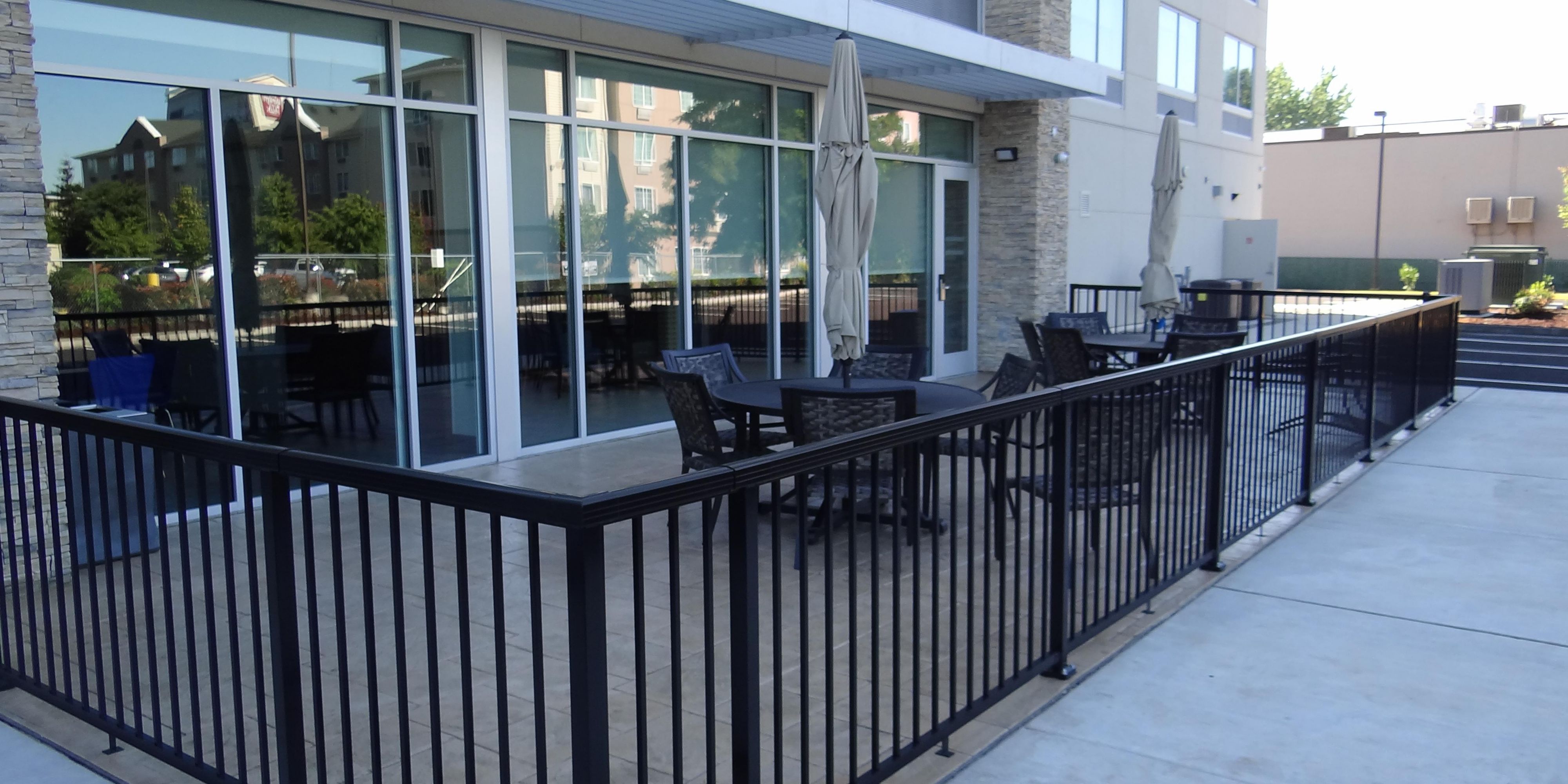 Relax on the terrace for breakfast, during meeting breaks...or anytime you need to be in the fresh air!  Our inviting terrace is a welcome retreat!