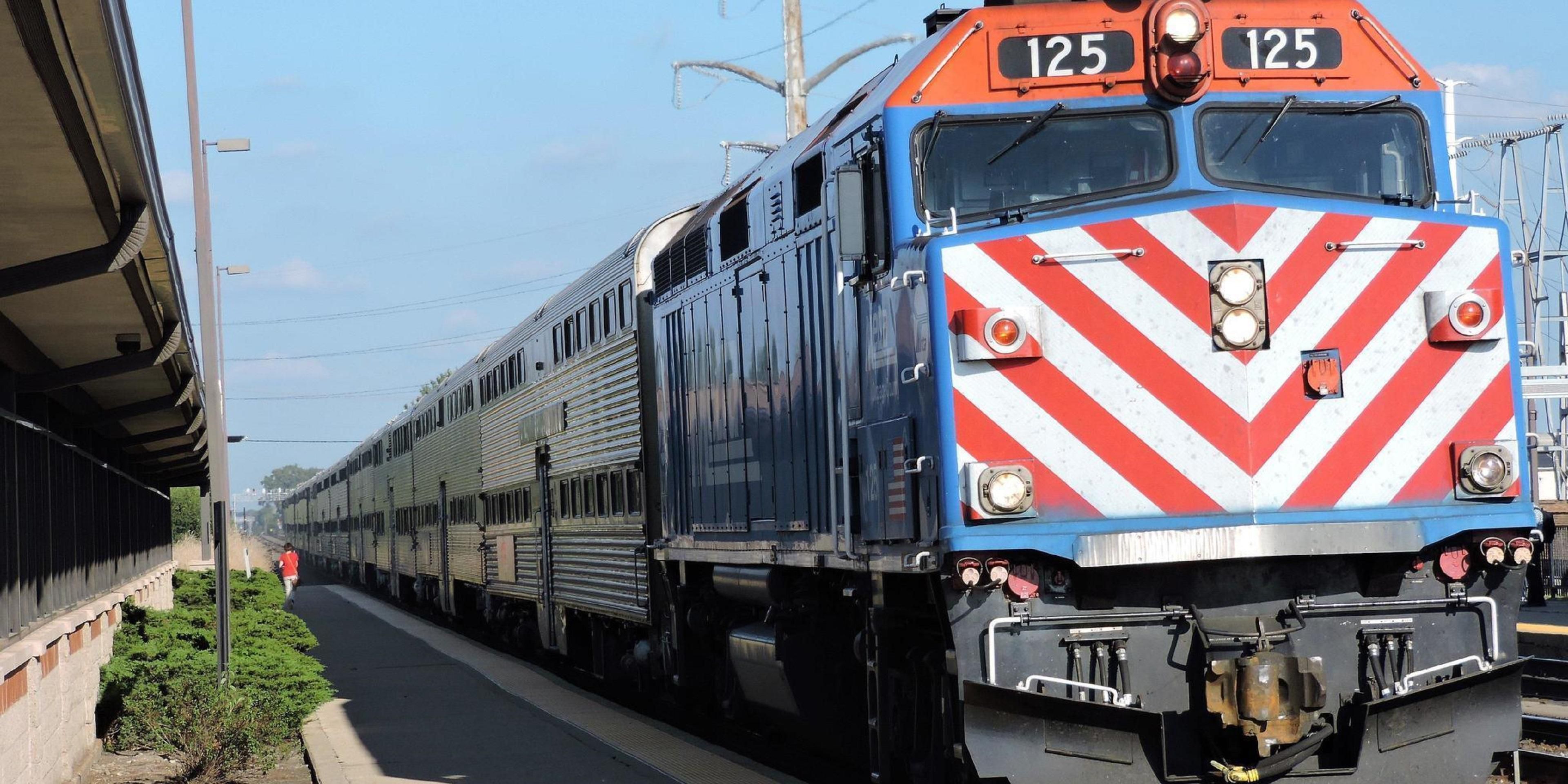We are within walking distance to the Metra Burlington Northern Santa Fe rail station to Union Station Chicago.