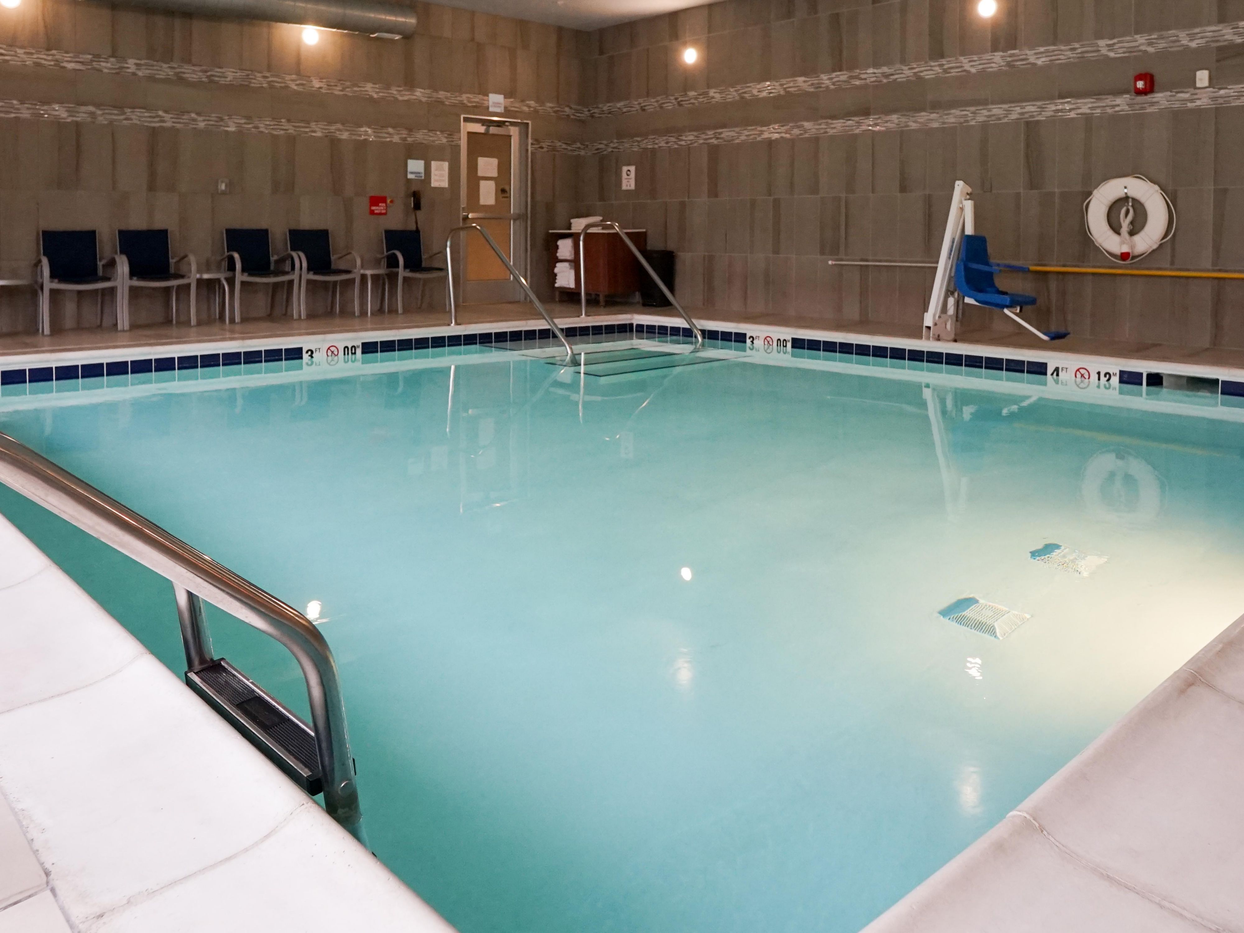 Our indoor pool is open year round