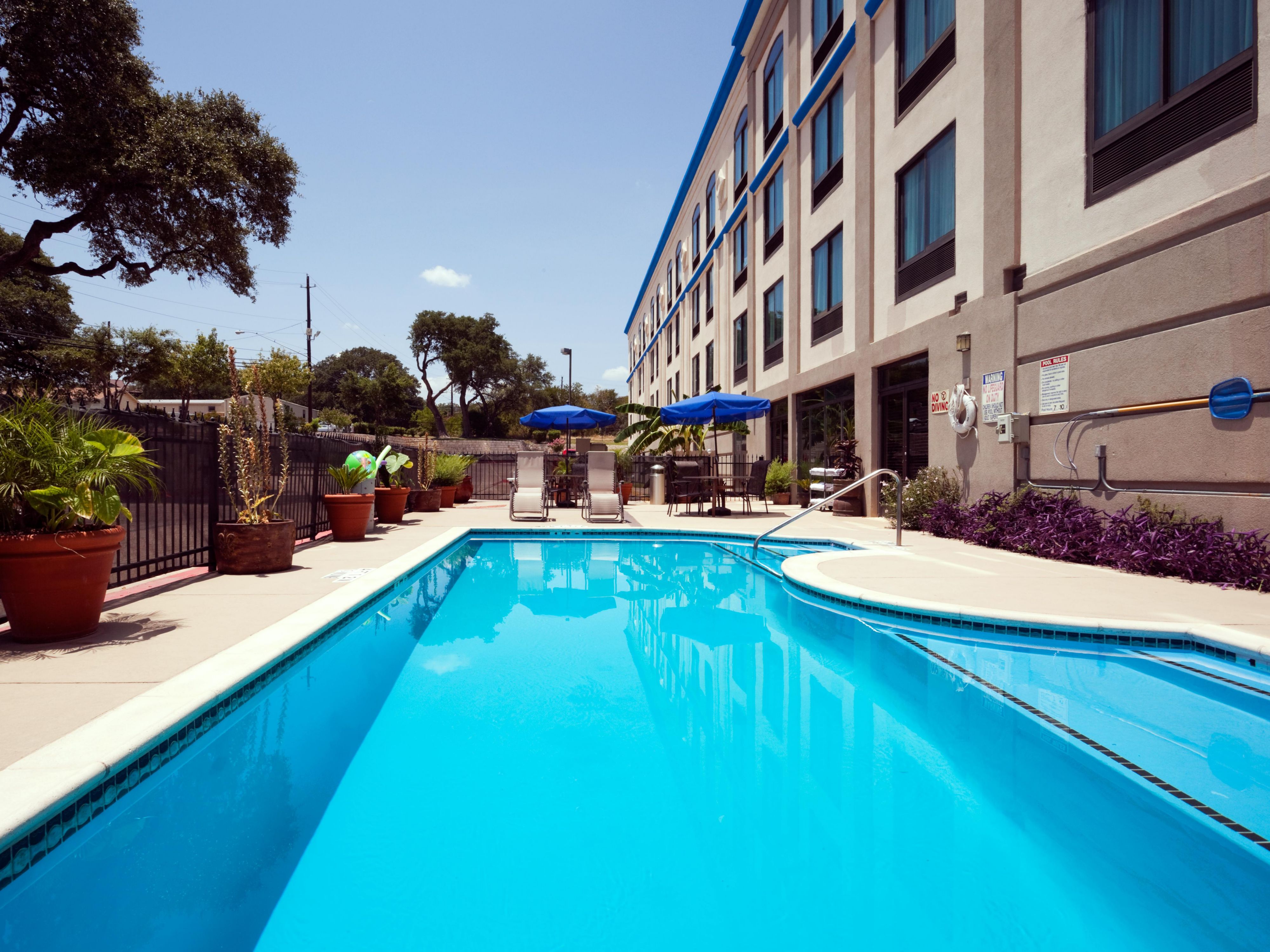 Our swimming pool is a perfect retreat for health and wellness.
