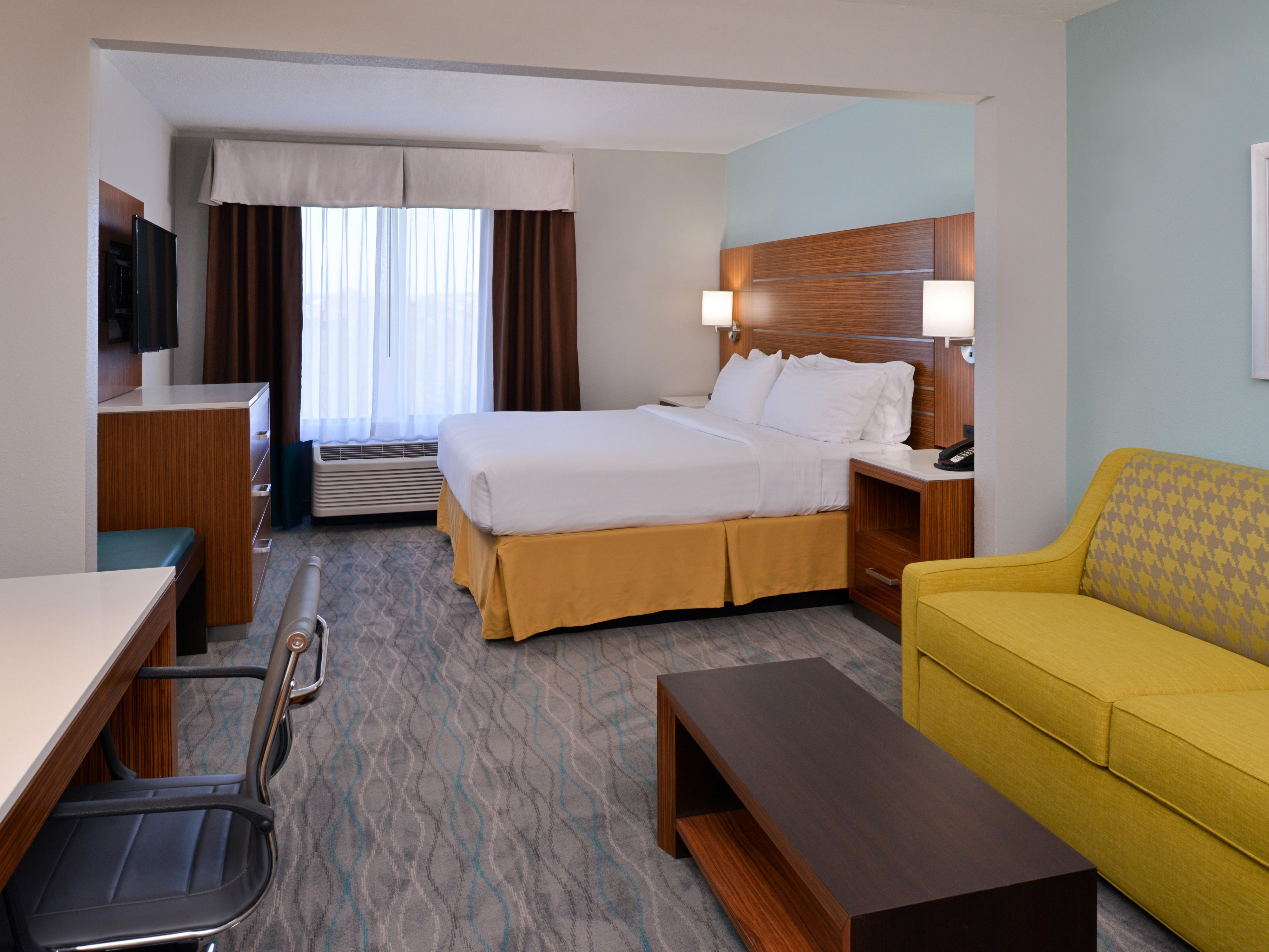 Pull back the covers, hop in, and catch your favorite TV show.