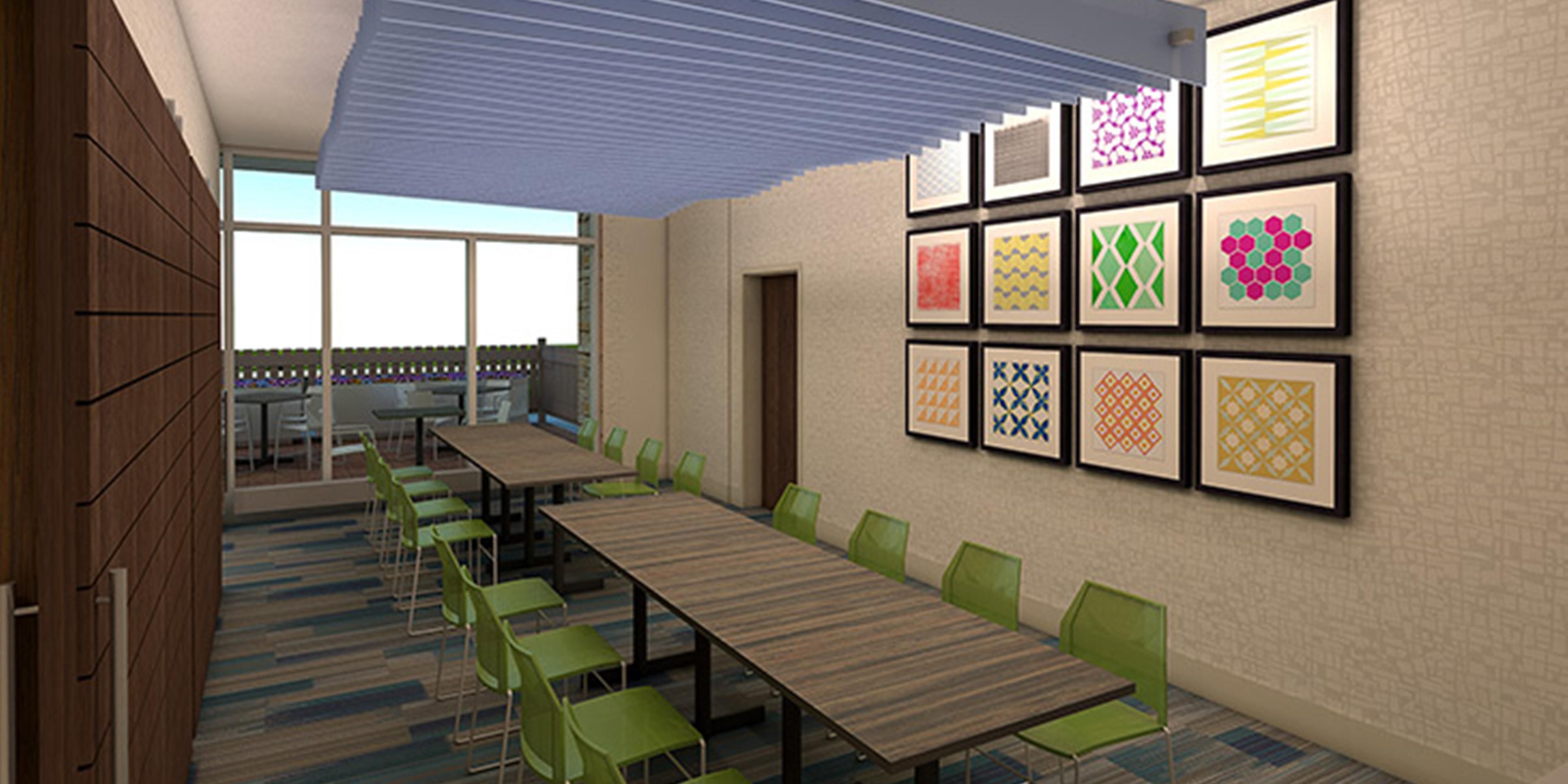We offer two meeting rooms. One room is boardroom style and  can hold 10 people.
Our Creek Room can hold 45 people and can be set up classroom style or u-shaped.