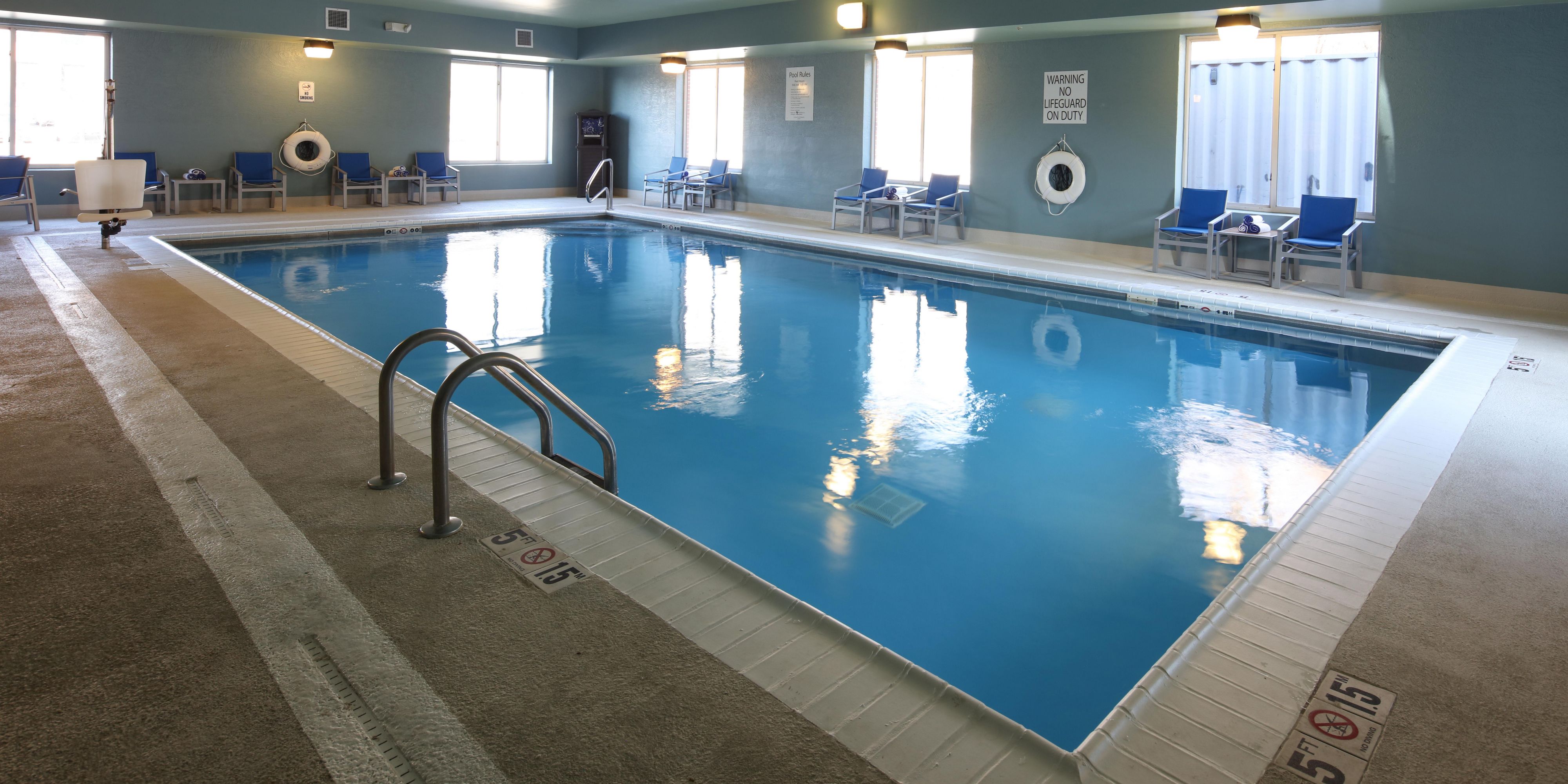 Relax and unwind in our indoor pool.