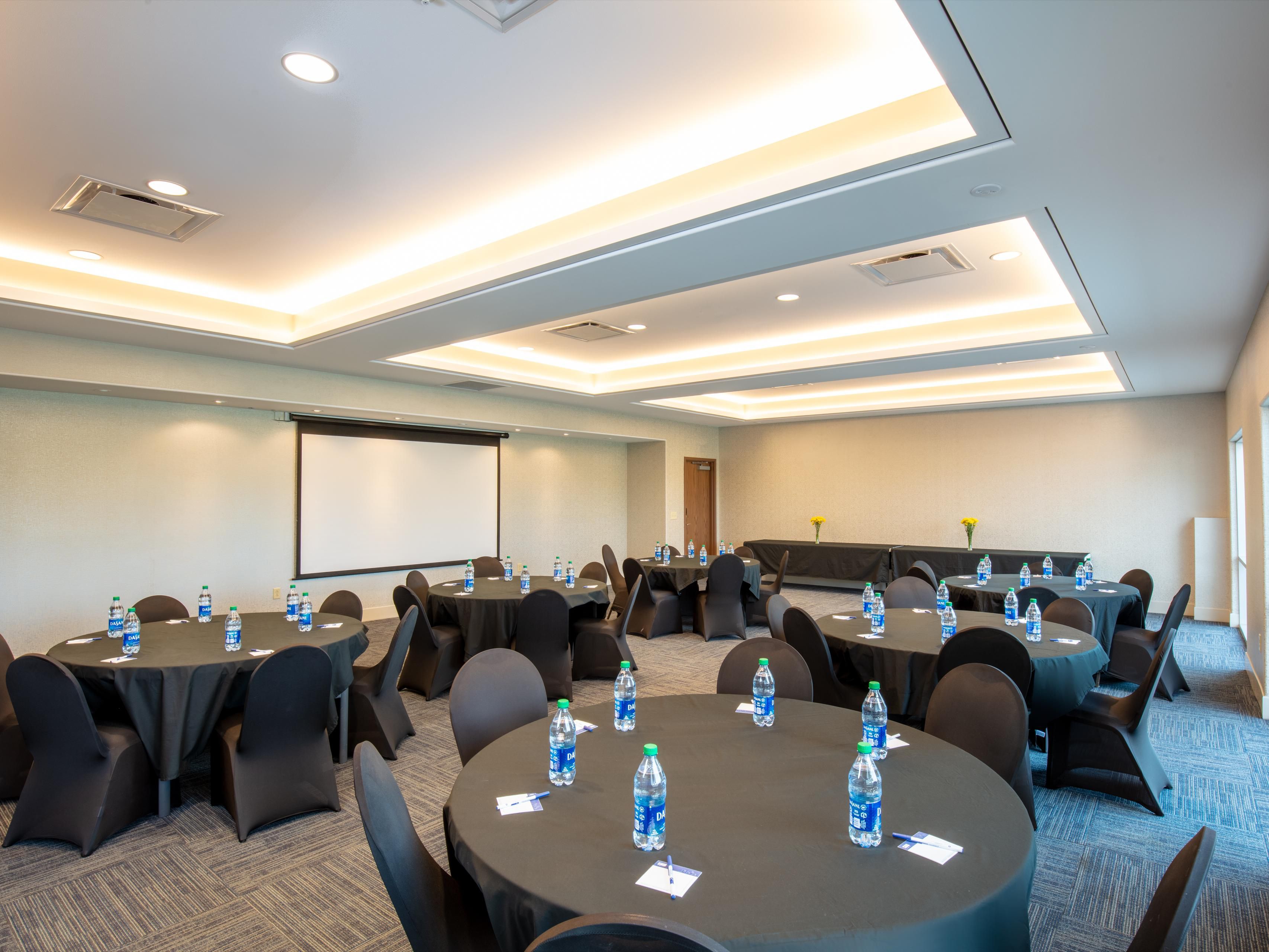 Our versatile meeting rooms are the perfect setting for your next event, accommodating small to medium-sized groups. We'll collaborate with you to ensure all the essential elements are in place to make your meeting or event a success.