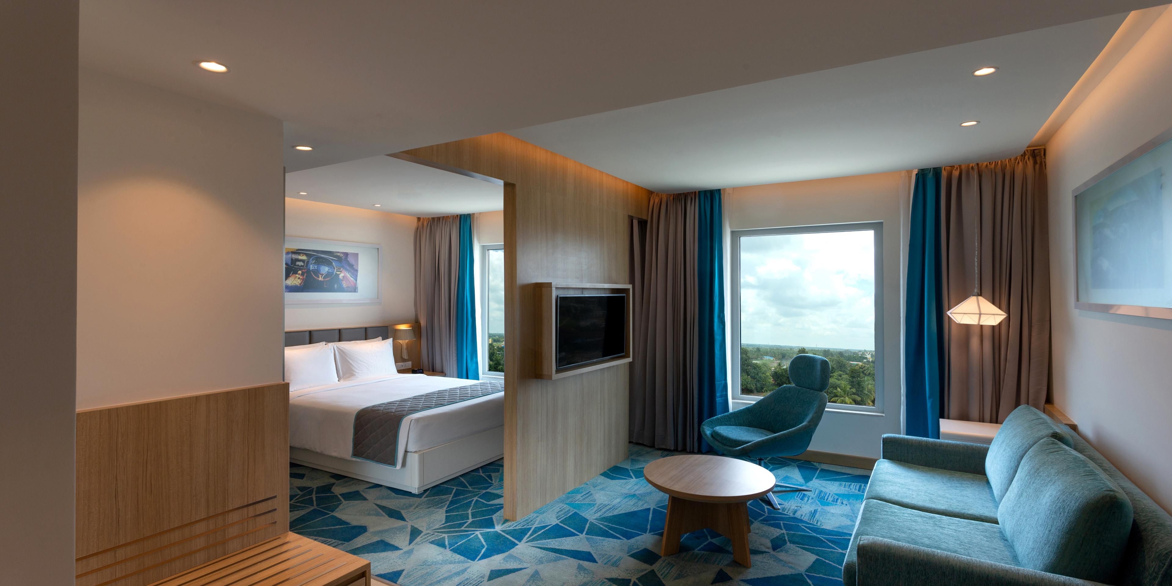 Enjoy a relaxed holiday with your family in one of suites with balcony or bath tub. Catch up on your shopping in the mall and indulge in the live entertainment and buffet dinner on Saturday and Brunch on Sunday with live counter of your favorite delicacies. 