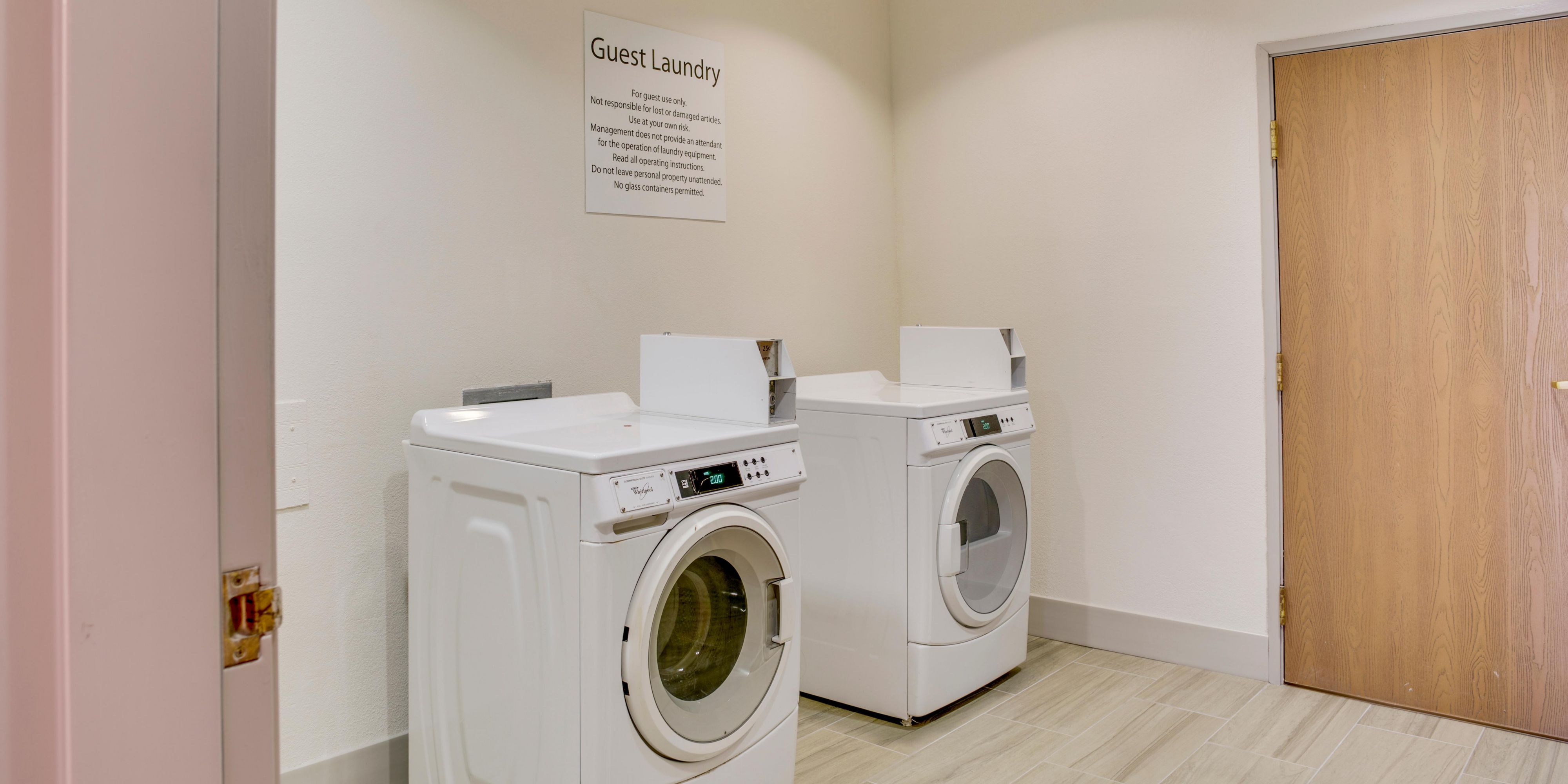 Simplify your travel plans at our hotel in Emporia, KS. Start your day in style with free toiletries and clothes fresh from our laundry facility.