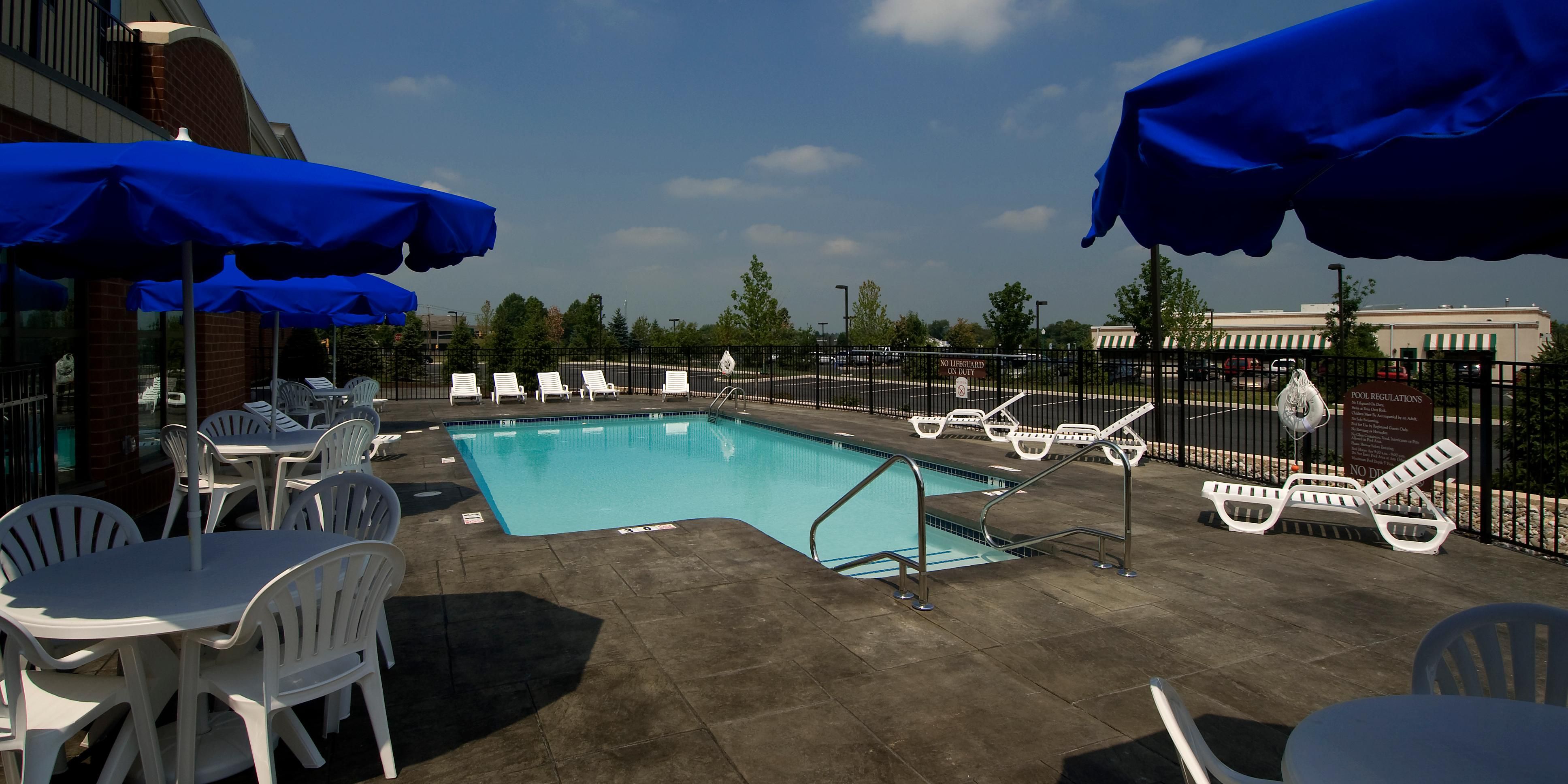 Relax and enjoy the sun at our outdoor pool. What a better way to spend time away from home then next to a pool! Pool open from May 26th until Labor Day.
