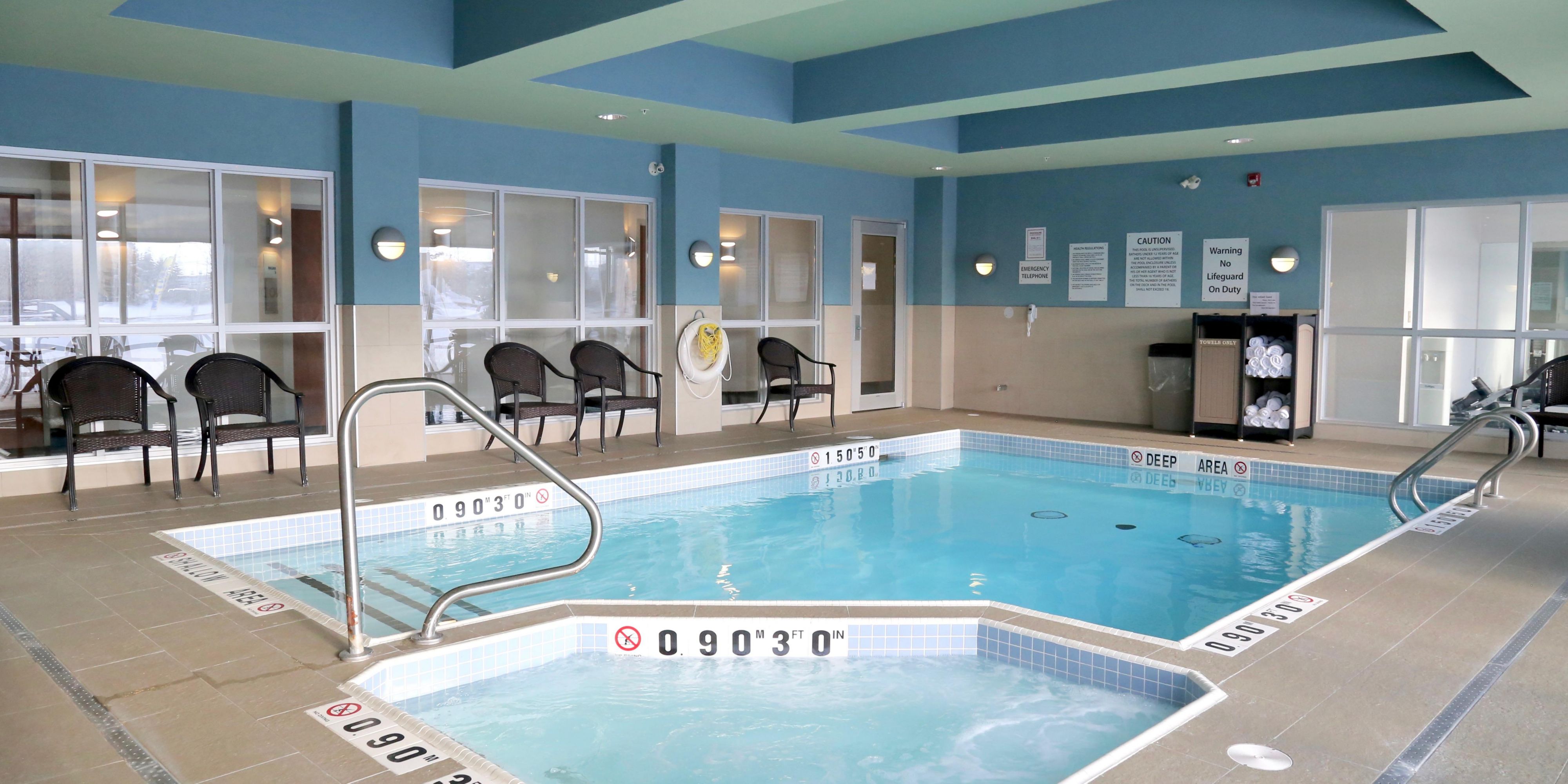We've got fun for the whole family and the perfect way to spend a weekend! Take a dip in our heated indoor swimming pool. What better way to tire the kids out before you have a great nights' sleep in your guest room.