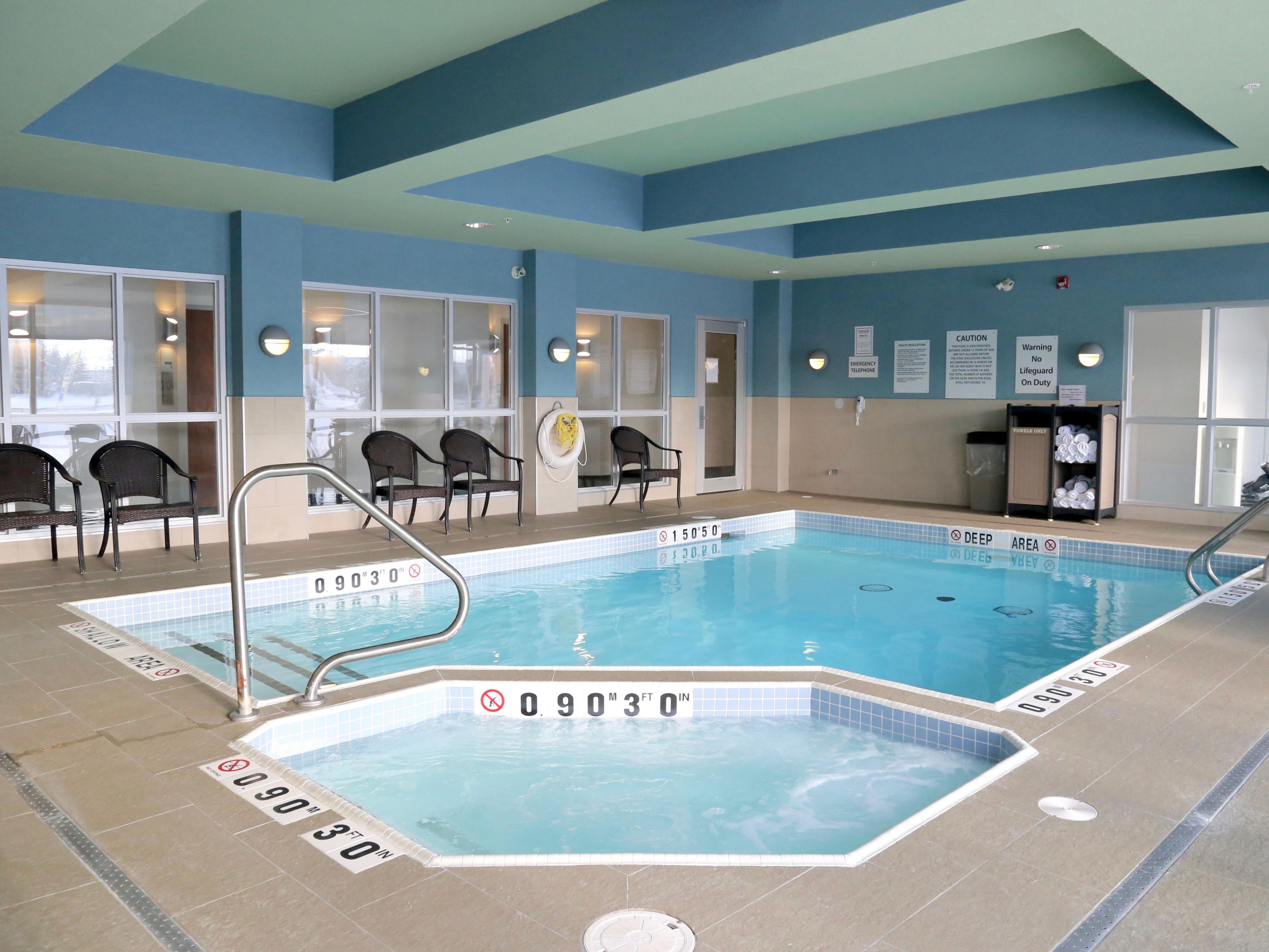 We've got fun for the whole family and the perfect way to spend a weekend! Take a dip in our heated indoor swimming pool. What better way to tire the kids out before you have a great nights' sleep in your guest room.